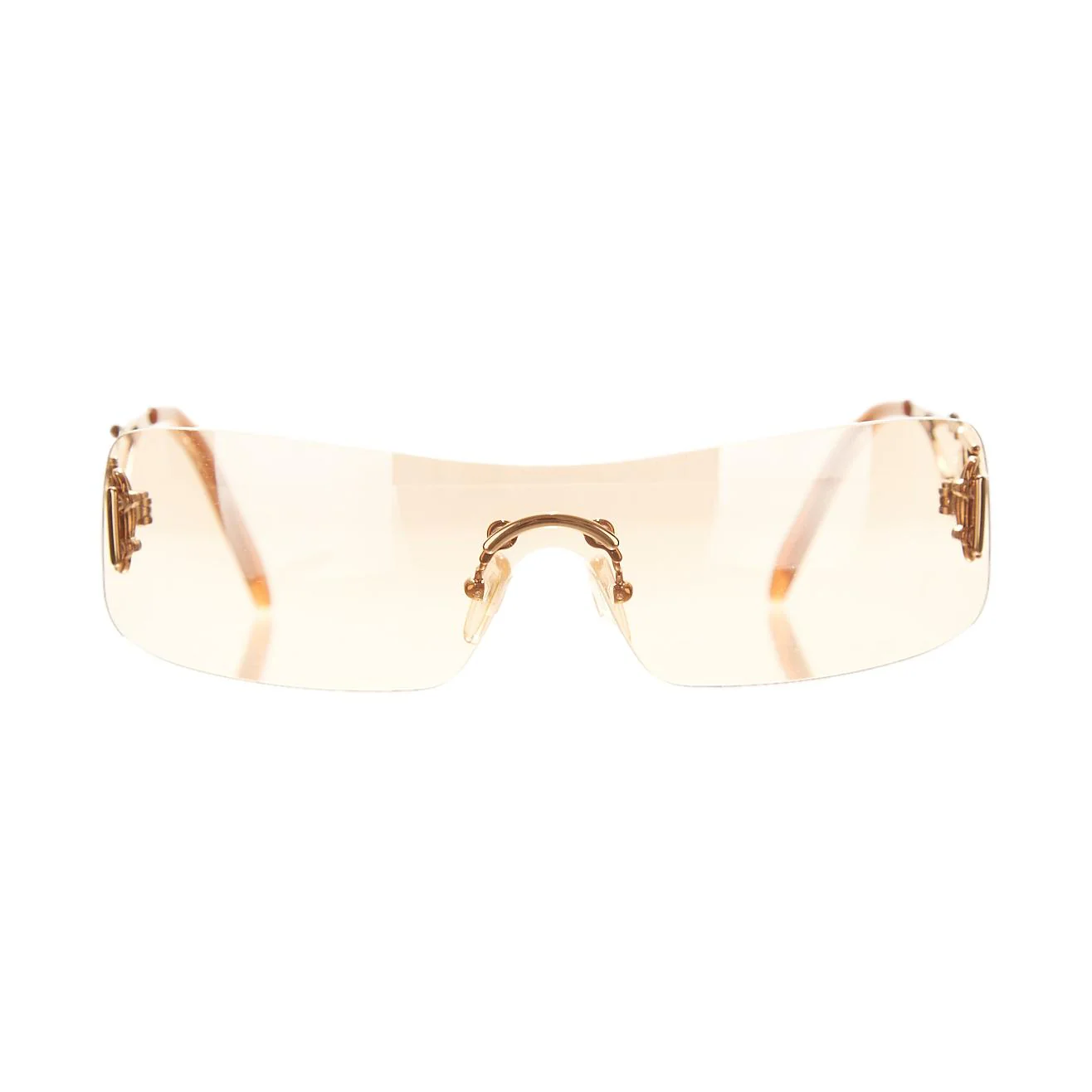 Dior Gold 'Fire' Rhinestone Sunglasses - Image 2