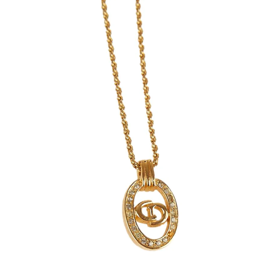 Dior Gold Logo Necklace