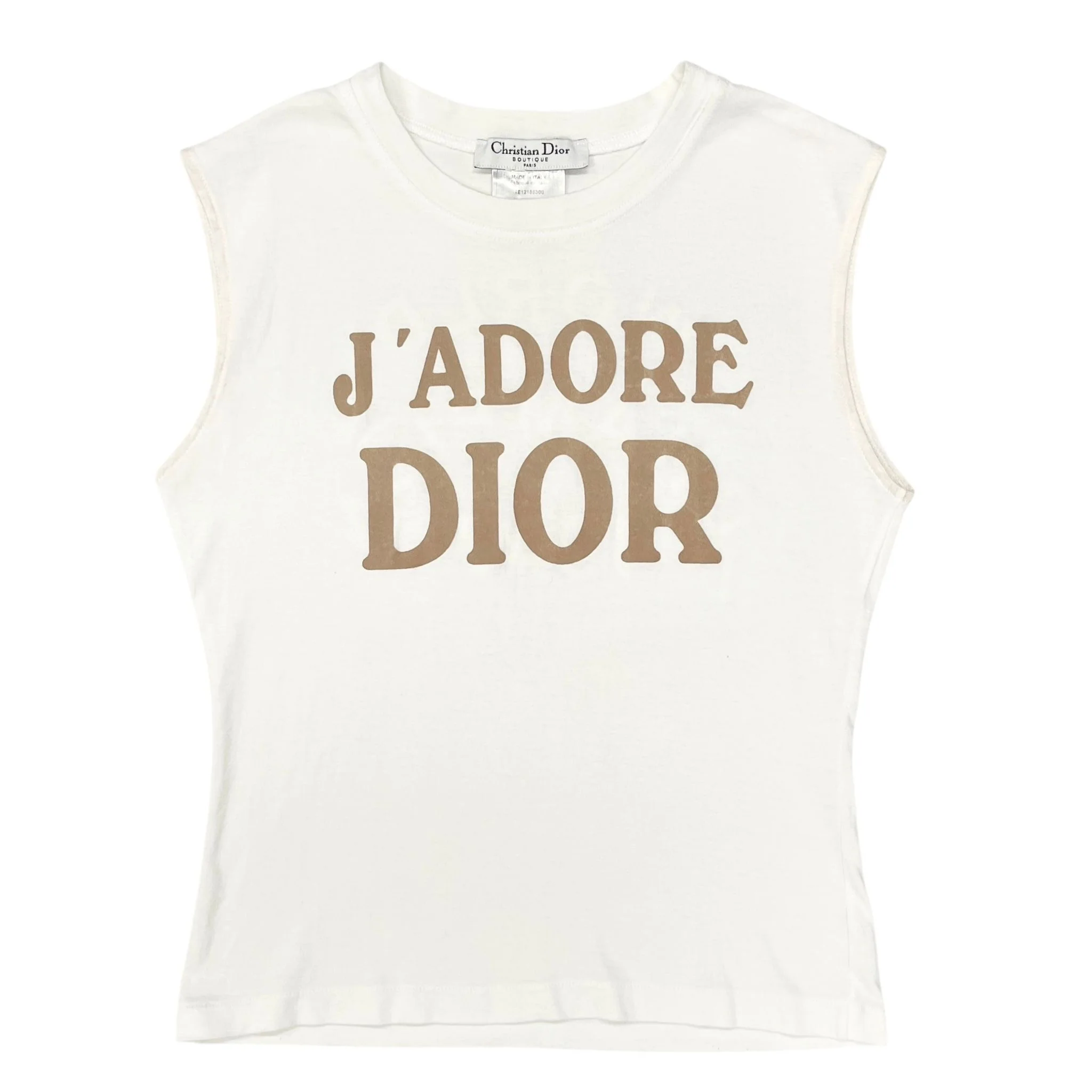 Dior J’adore White Logo Tank