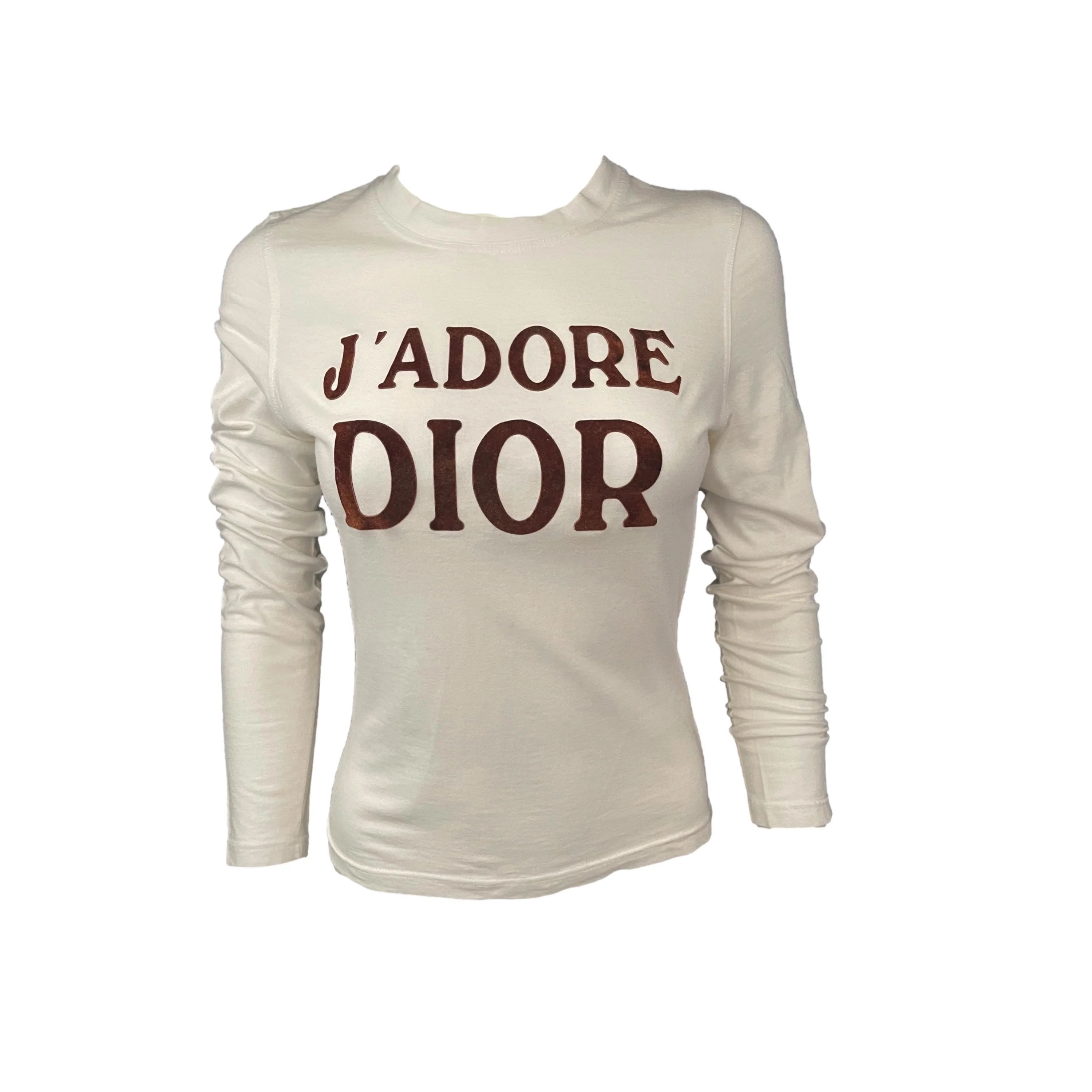 Dior J'Adore White Logo Long Sleeve