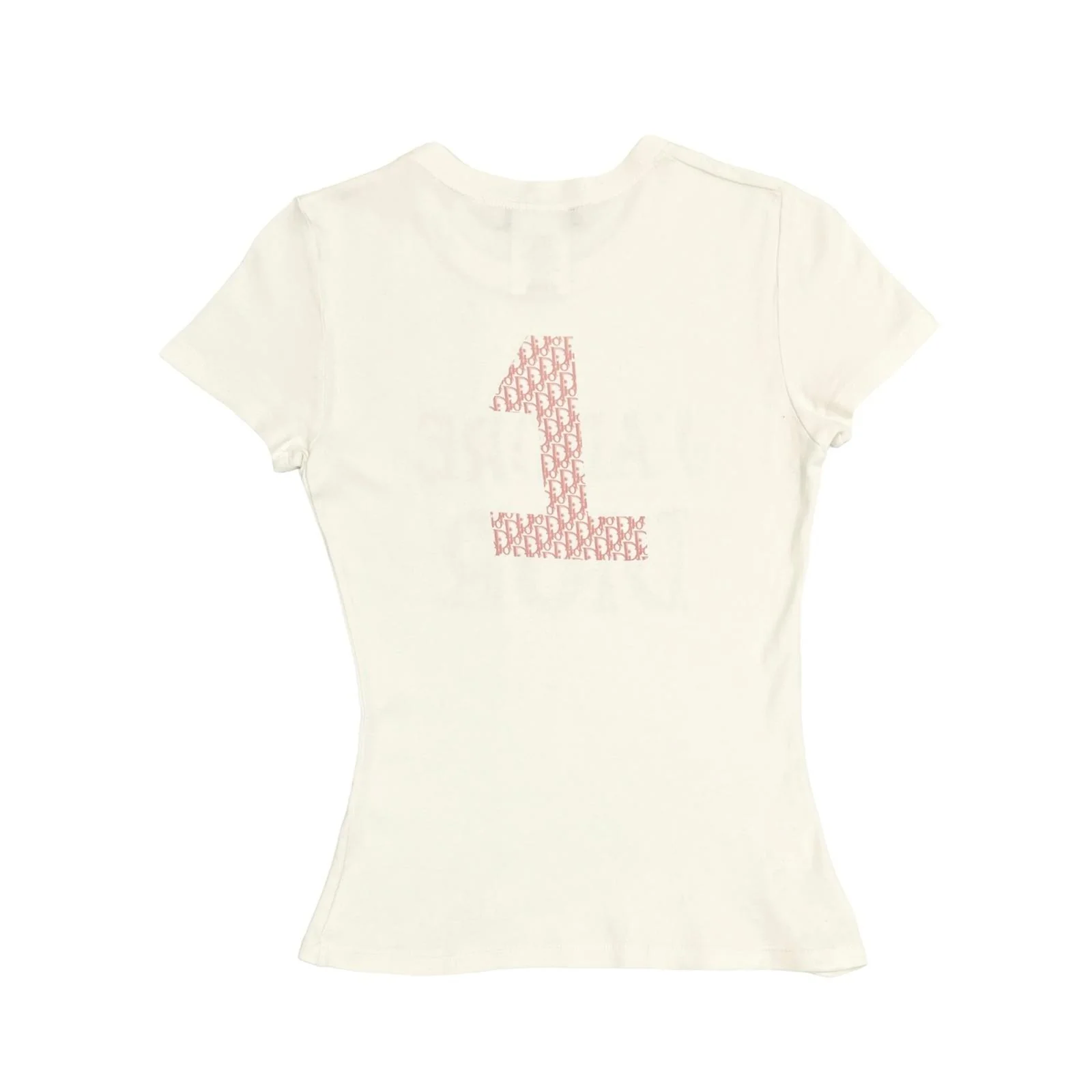 Dior 'J'ADORE' White Logo Top - Image 2