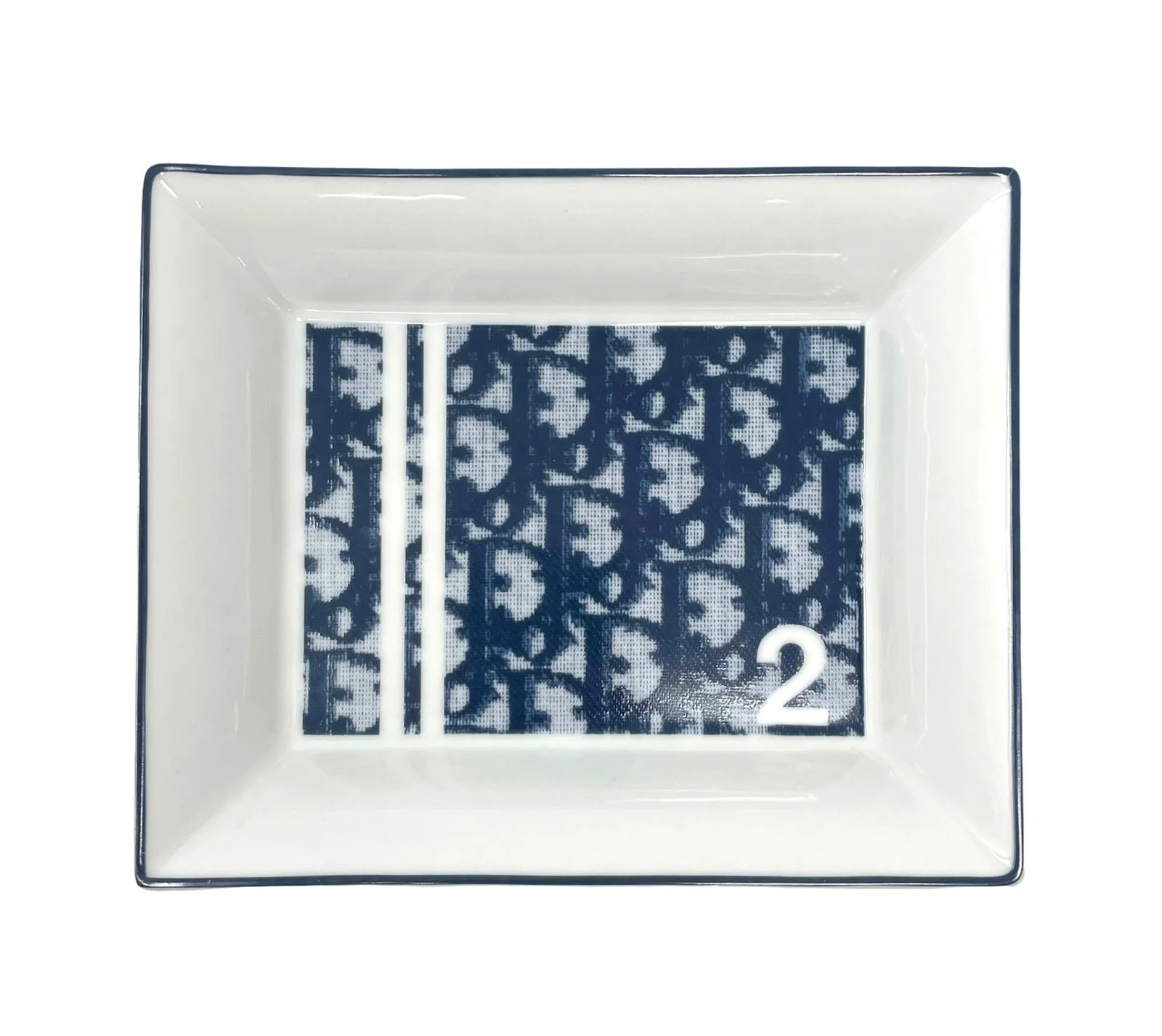Dior Large Navy Logo Tray