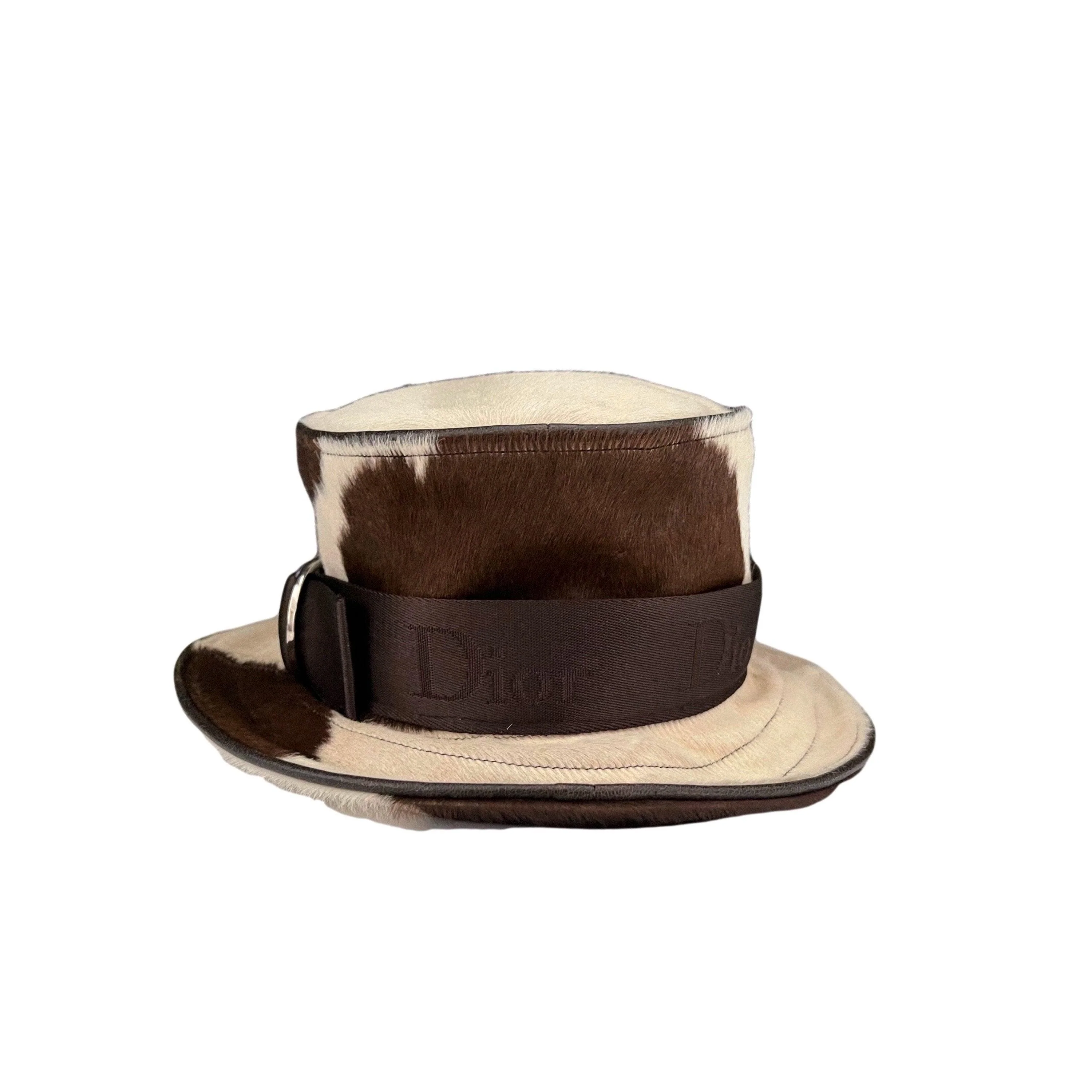 Dior Logo Calf Hair Hat