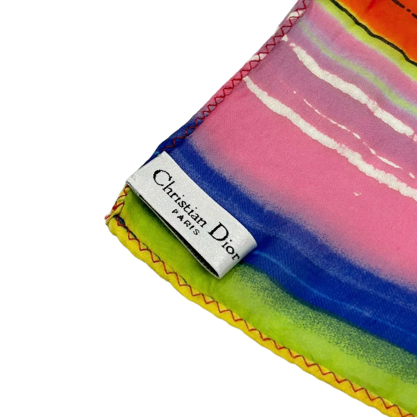 Dior Multicolor Heart Logo Scarf - Image 3