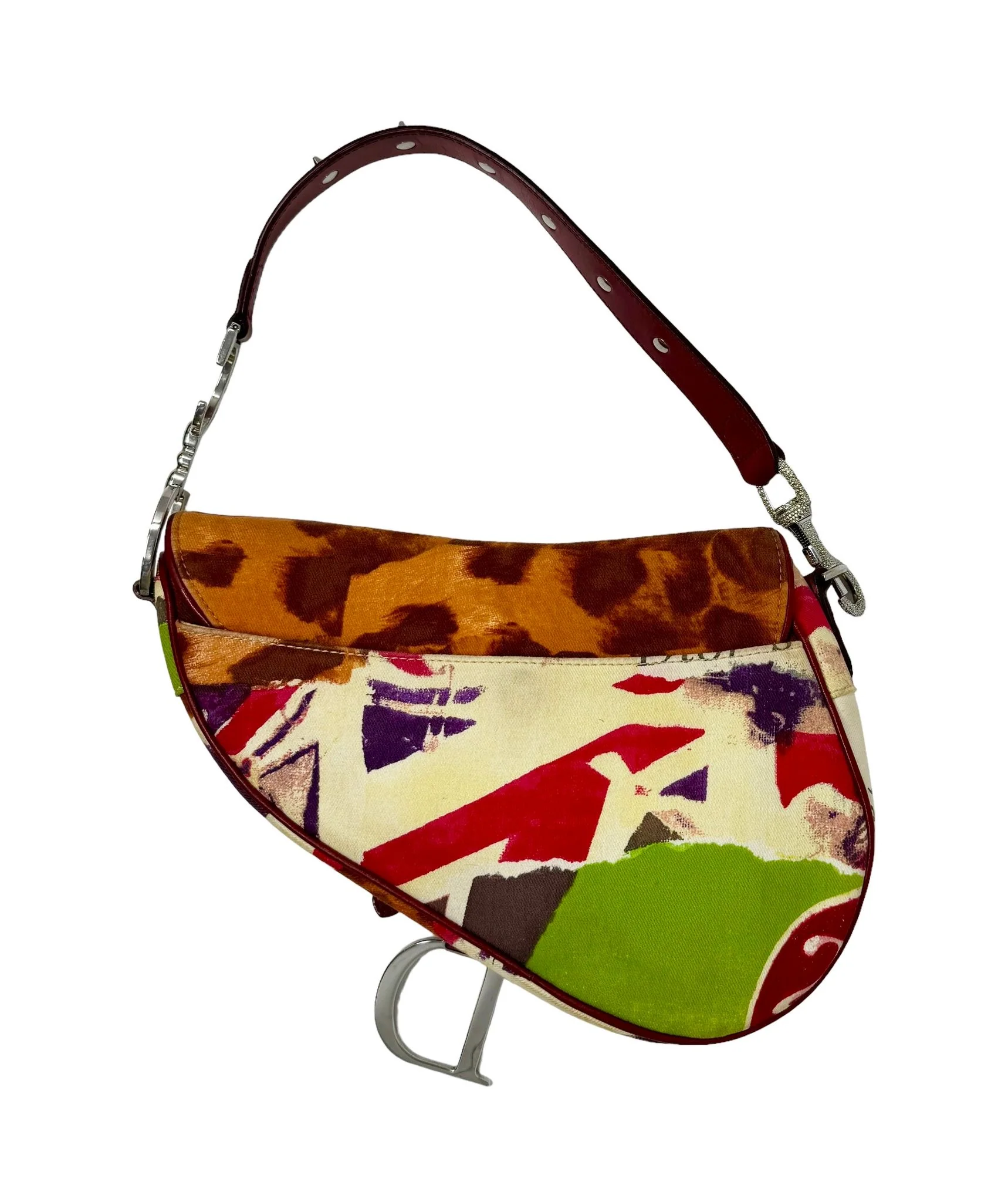 Dior Multicolor Victim Saddle Bag - Image 2