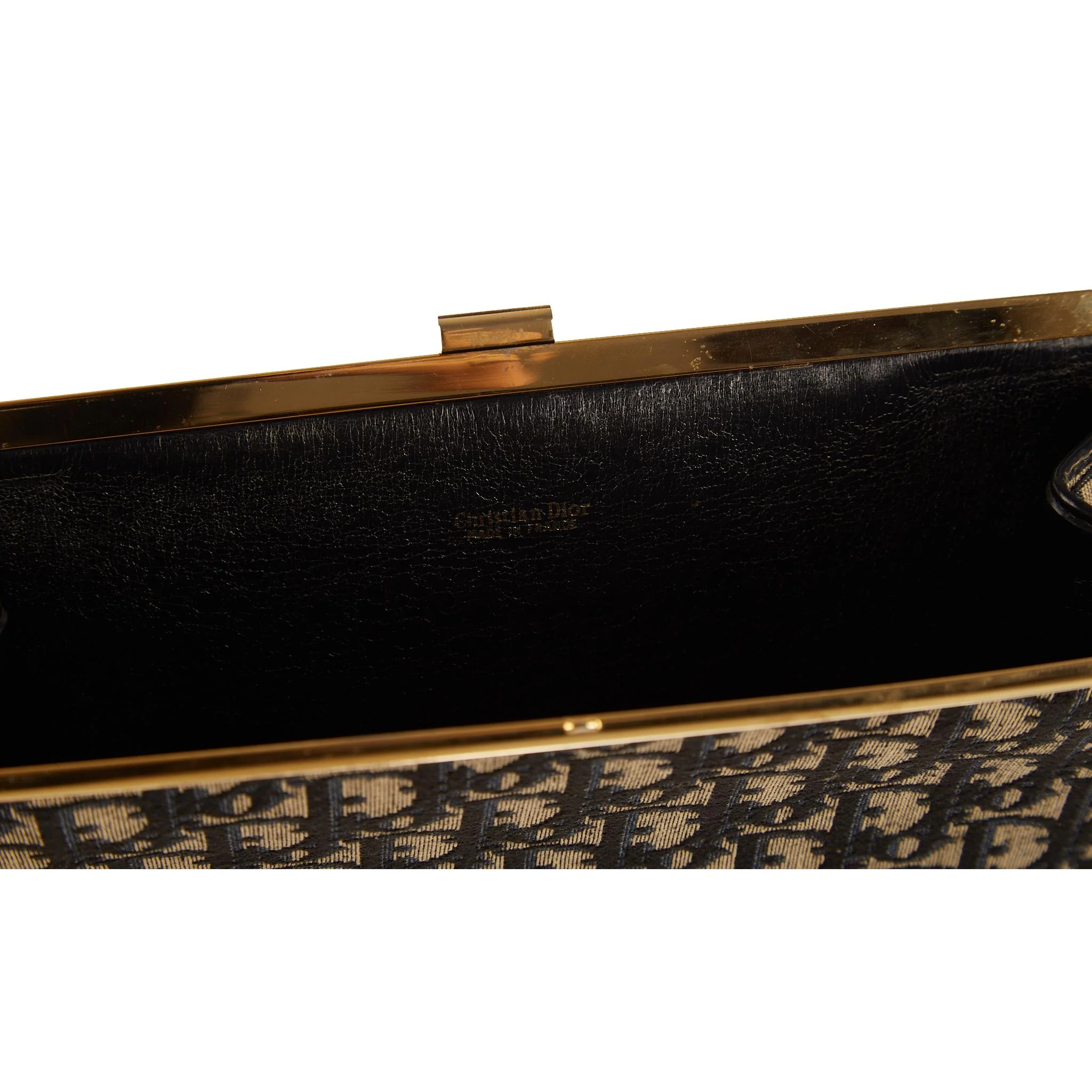 Dior Navy Blue Logo Clutch - Image 4