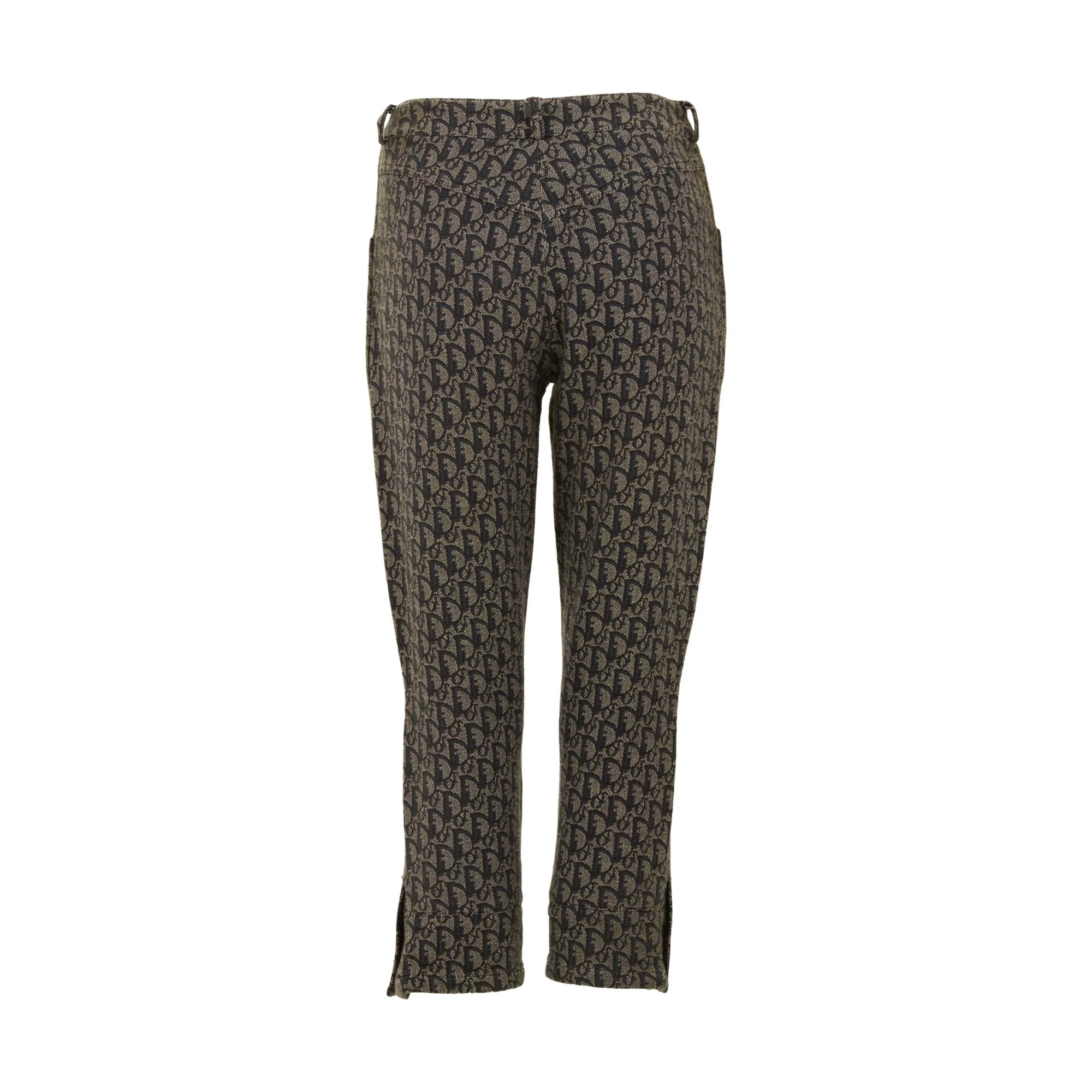 Dior Navy Monogram Cropped Pants - Image 2