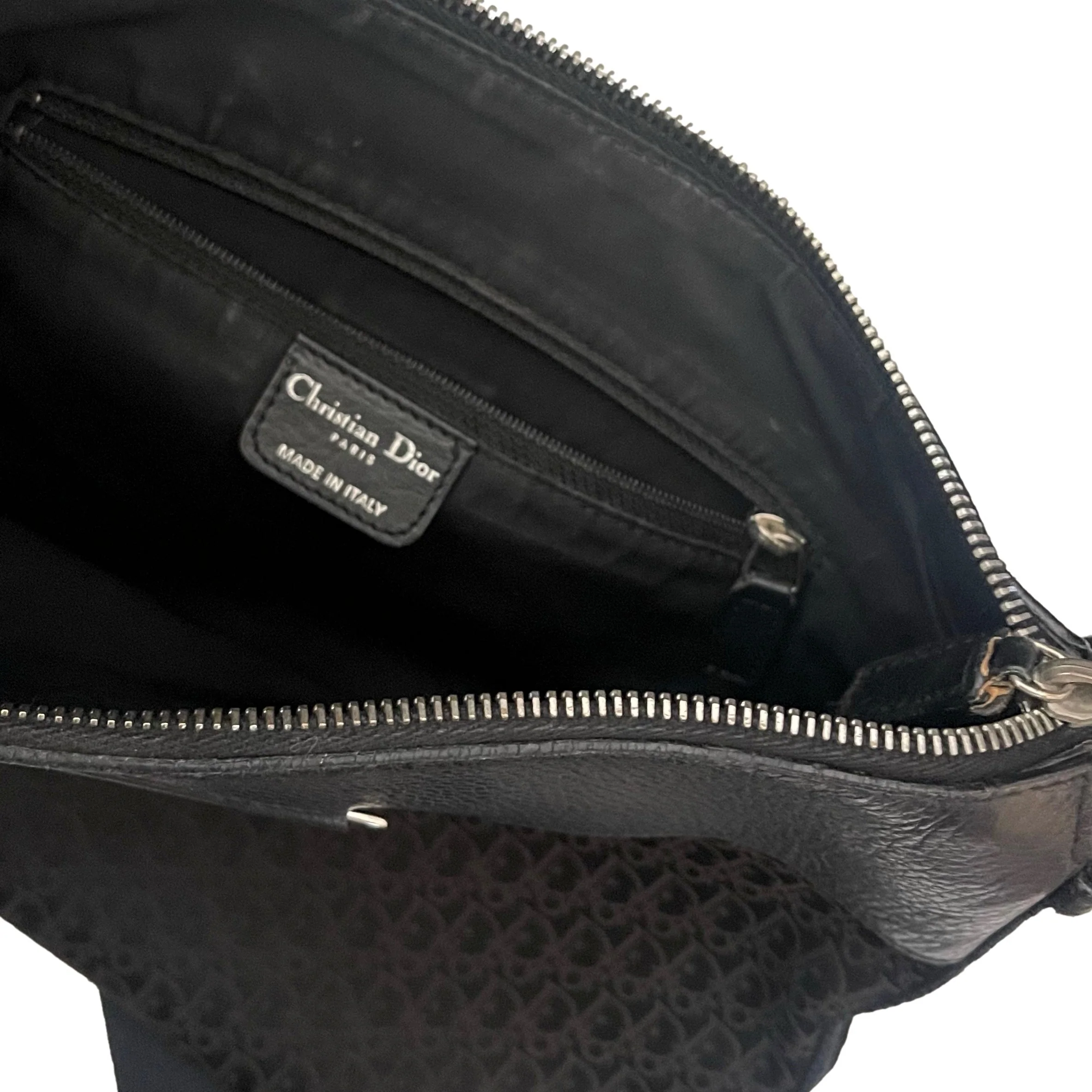 Dior Navy Monogram Crossbody Bag - Image 3