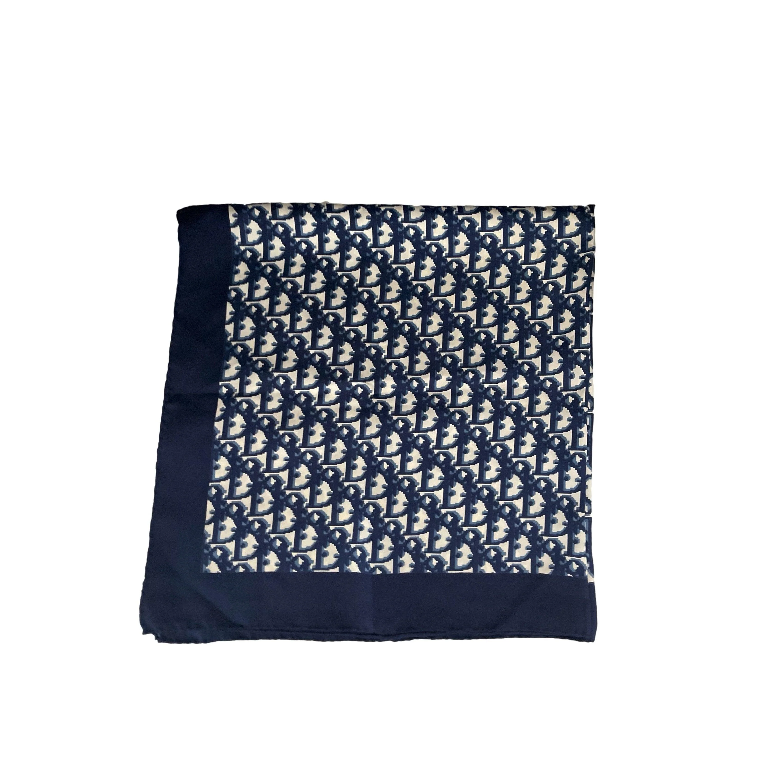 Dior Navy Monogram Scarf