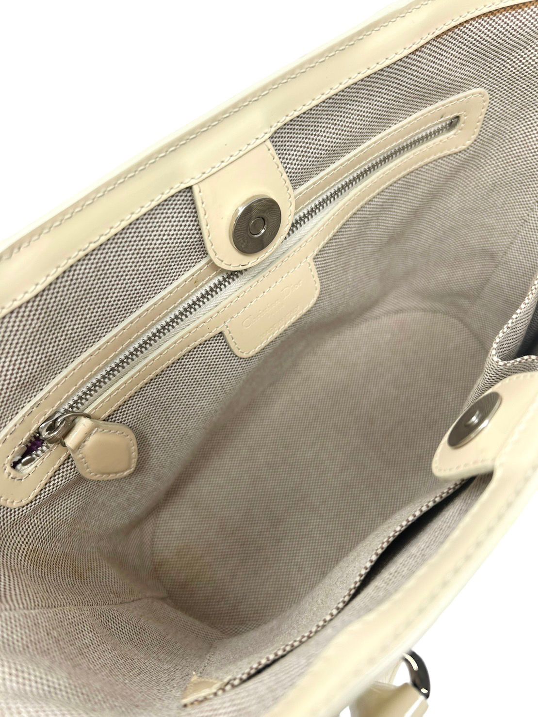 Dior Off White Structured Mini Bag - Image 3
