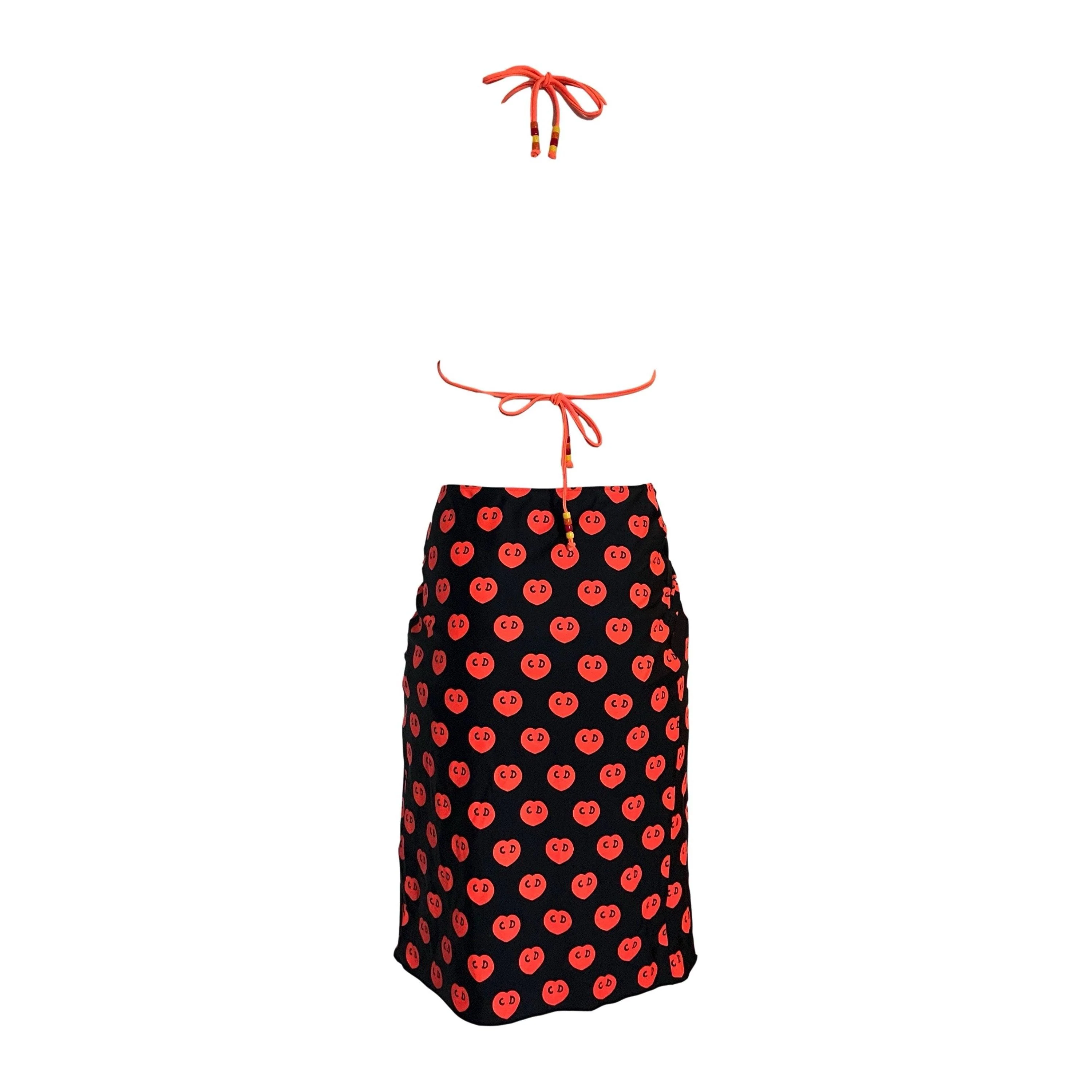 Dior Orange Heart CD Bikini Set - Image 2