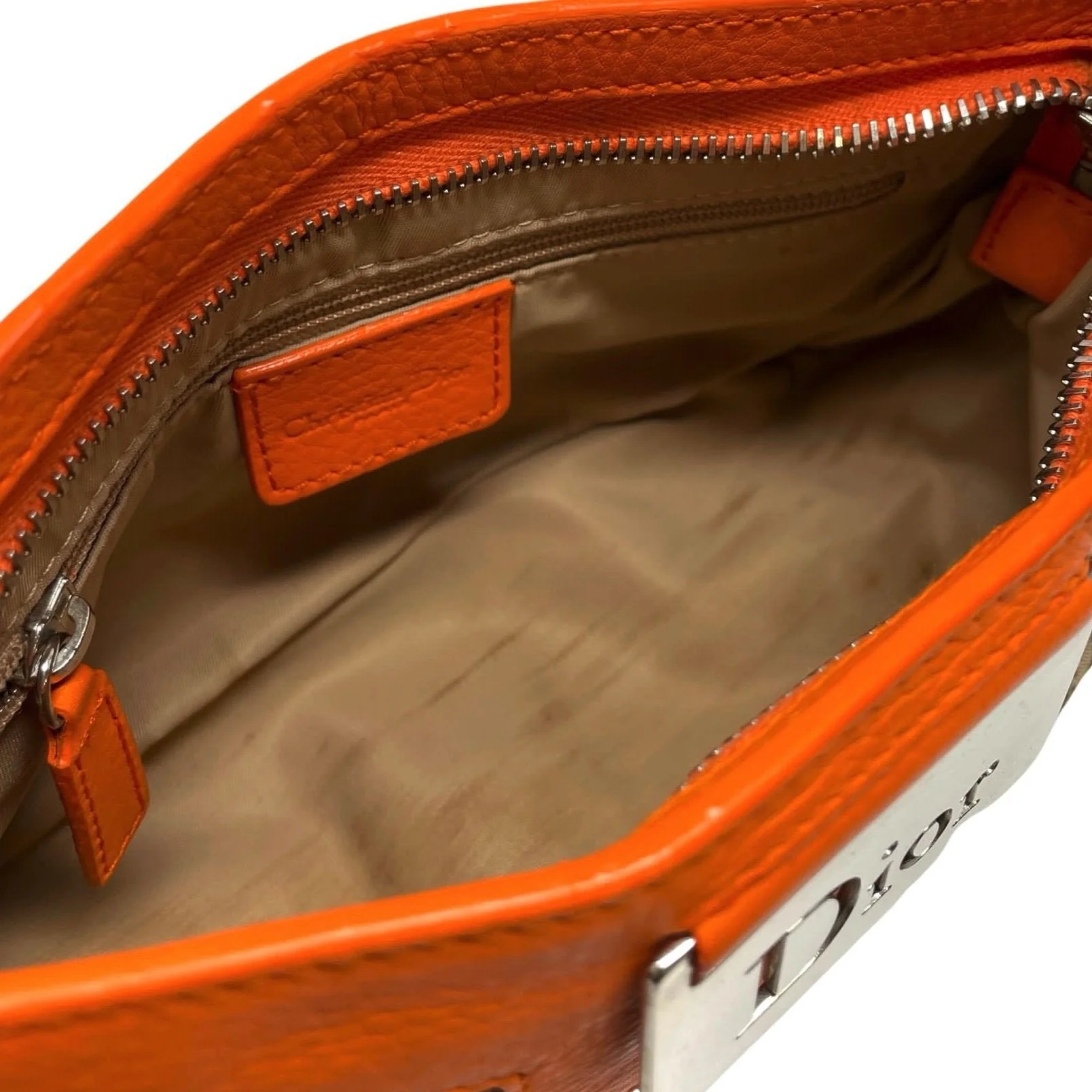 Dior Orange Logo Shoulder Bag - Image 3
