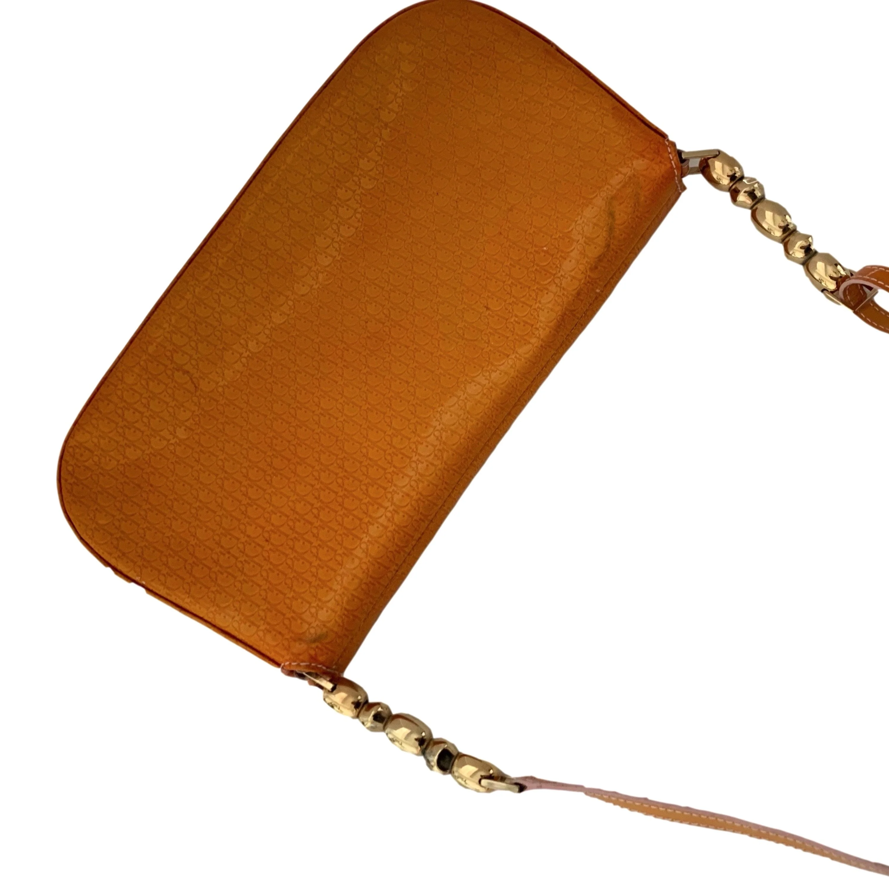 Dior Orange Monogram Shoulder Bag - Image 3