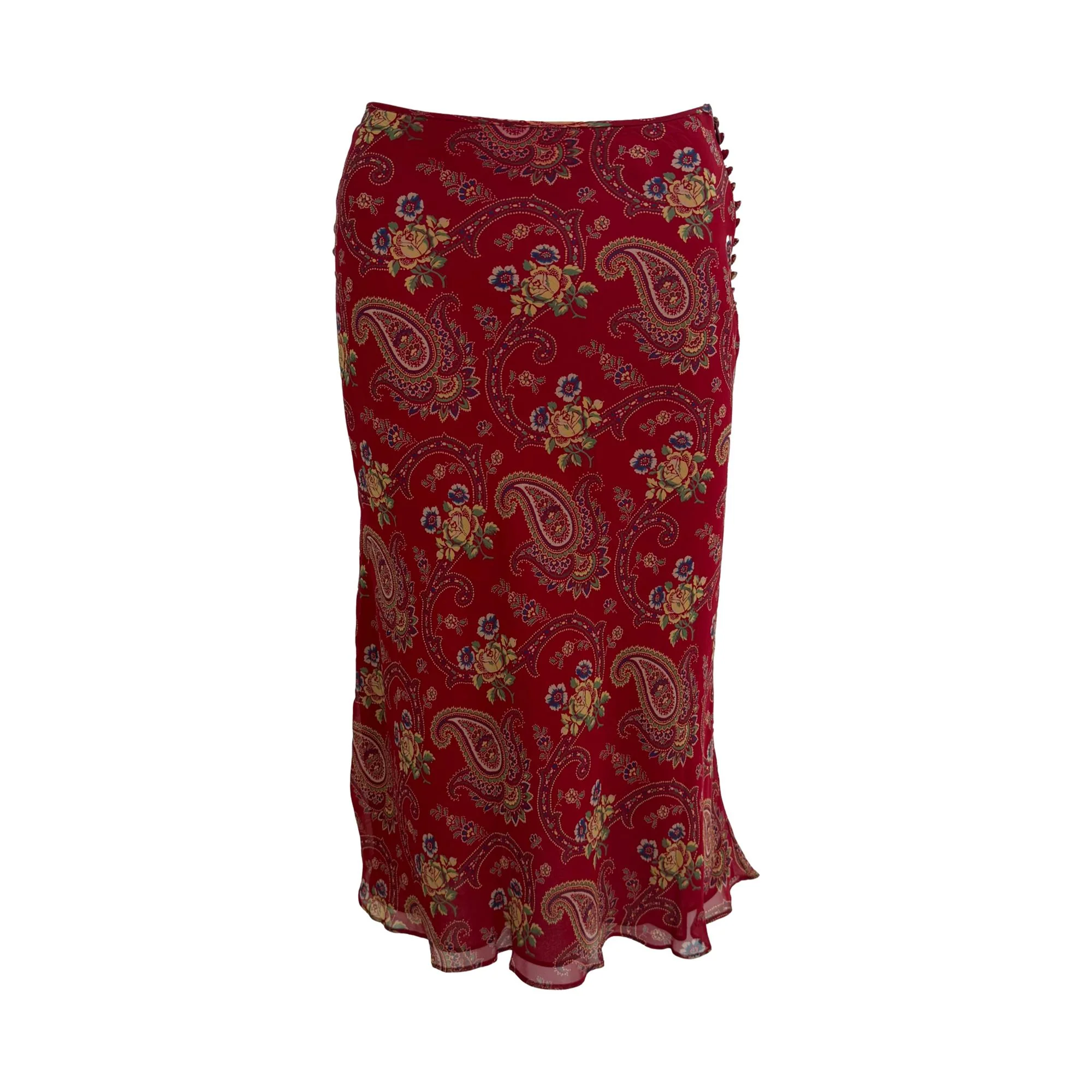 Dior Paisley Long Ruffled Skirt - Image 2