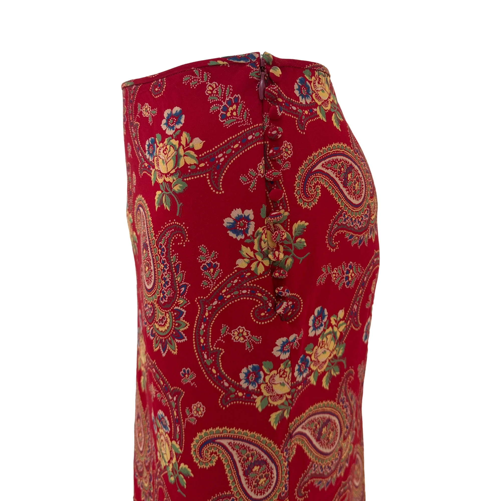 Dior Paisley Long Ruffled Skirt - Image 3