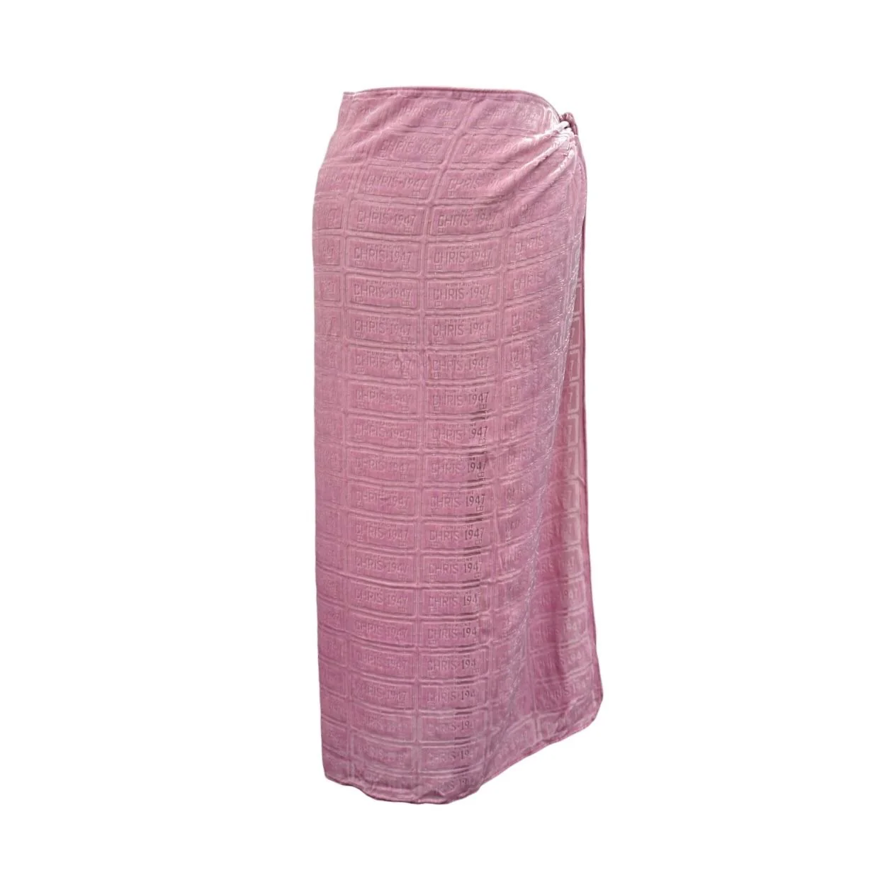 Dior Pink Cadillac Burnout Scarf - Image 4