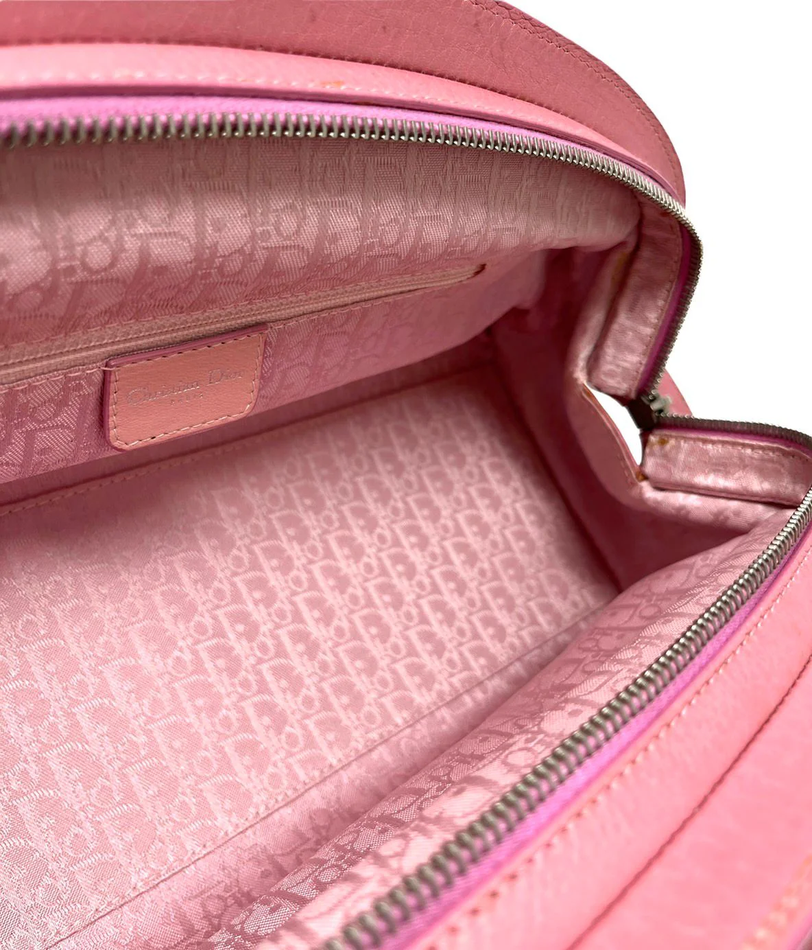 Dior Pink Floral Top Handle Bag - Image 3