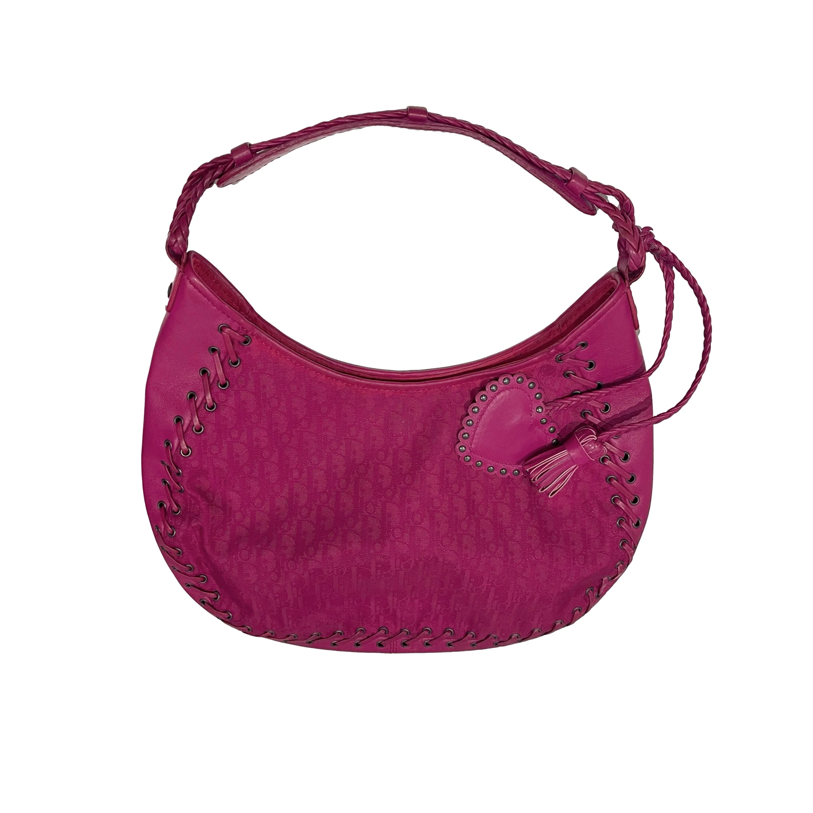 Dior Pink Heart Shoulder Bag - Image 3