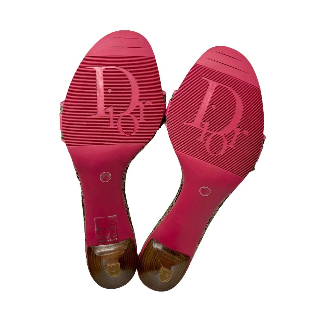 Dior Pink Logo Heels - Image 3