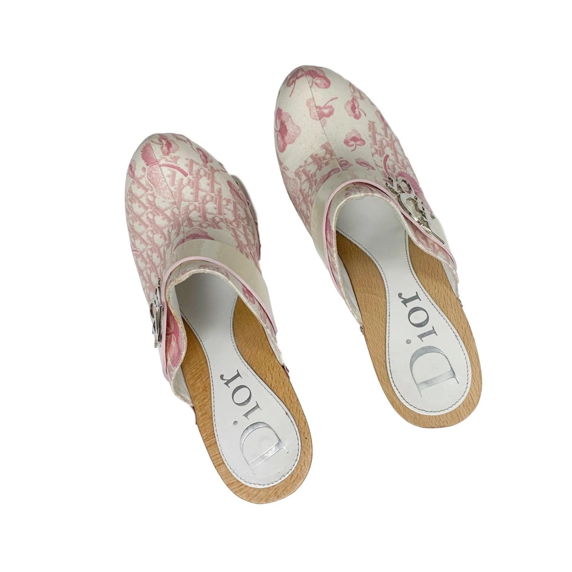 Dior Pink Logo Platform Heels - Image 2