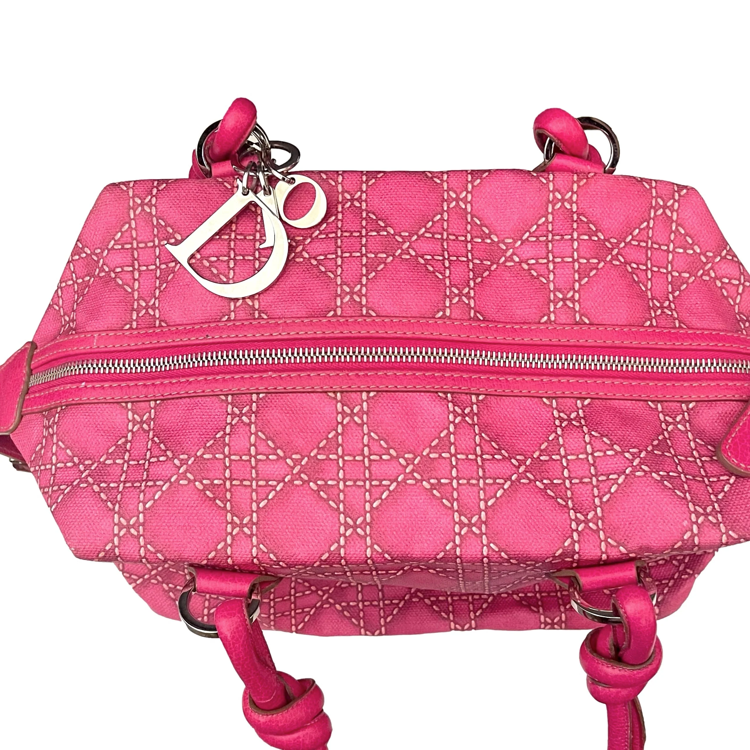 Dior Pink Logo Shoulder Bag - Image 3
