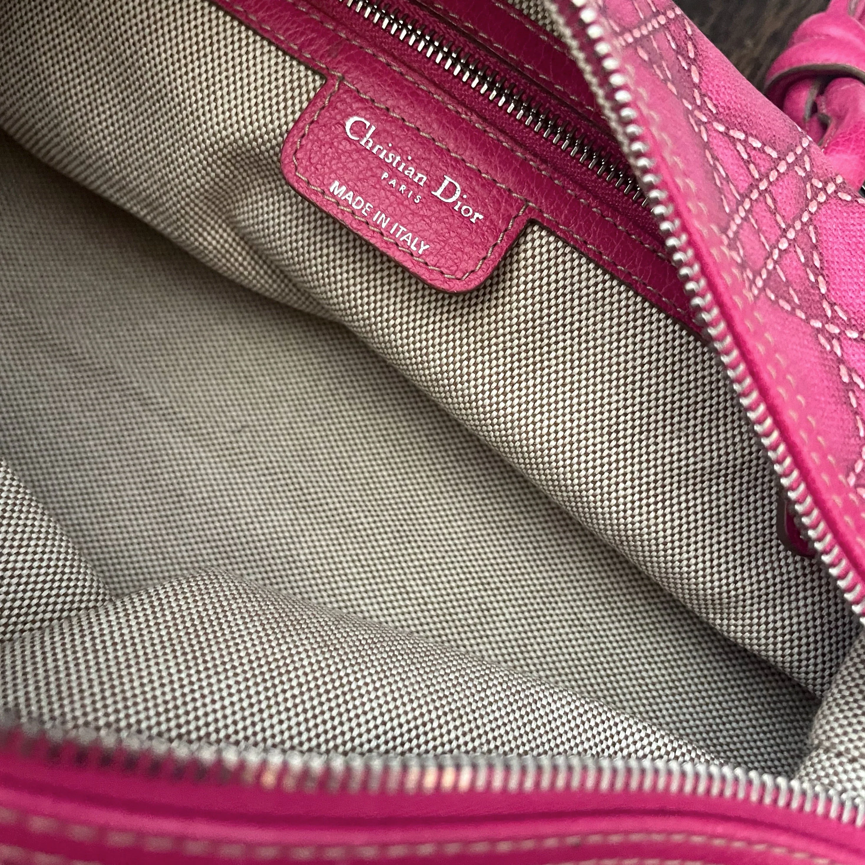 Dior Pink Logo Shoulder Bag - Image 4