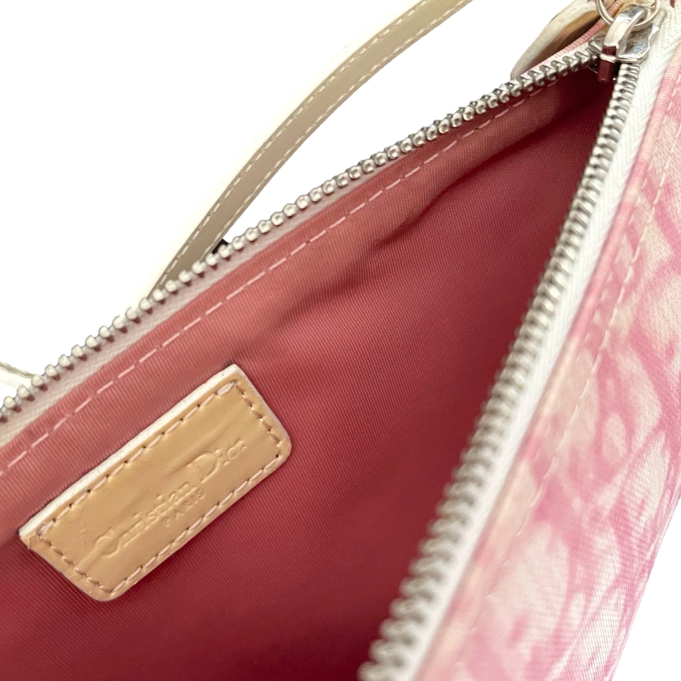 Dior Pink Monogram Mini Saddle Bag - Image 4