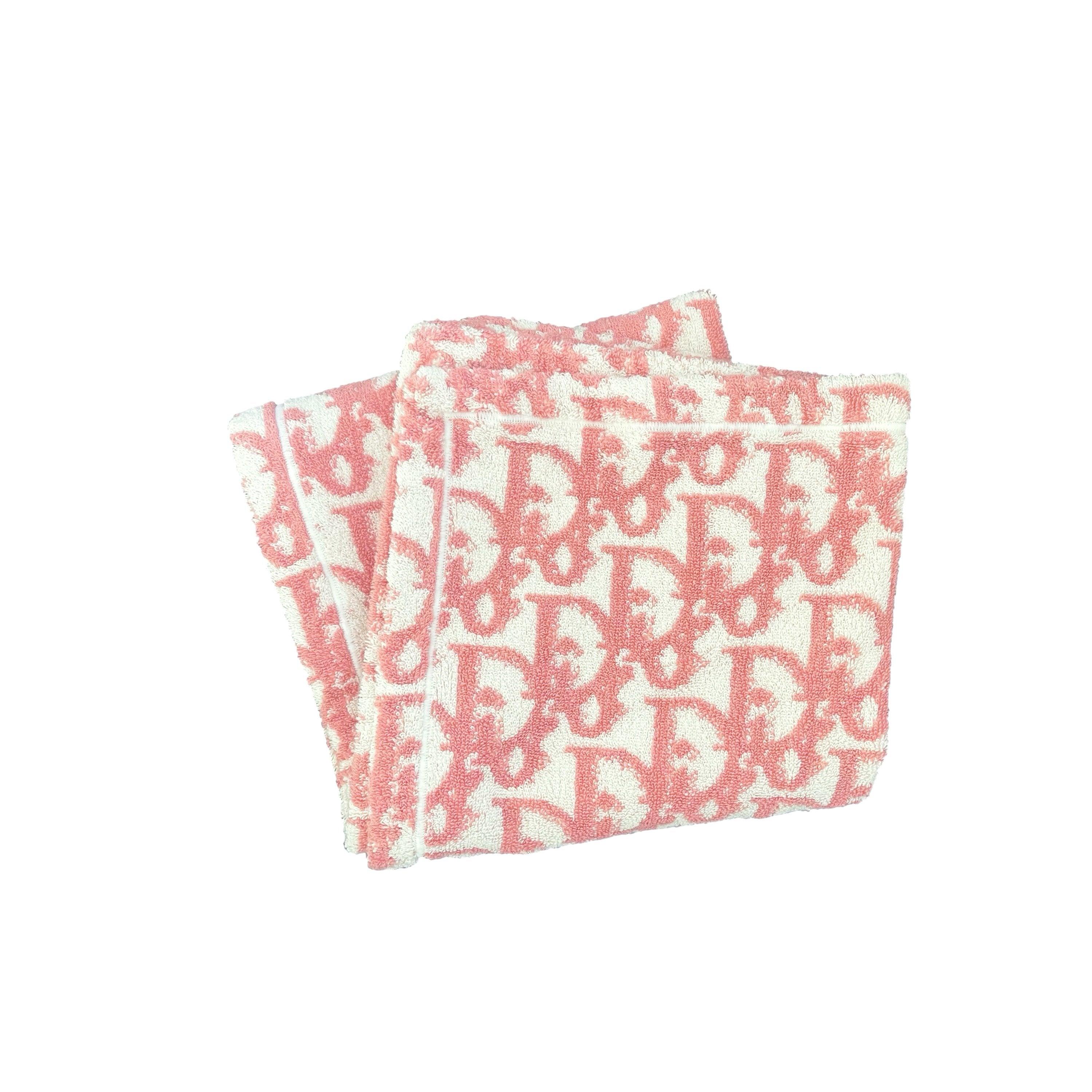 Dior Pink Monogram Towel