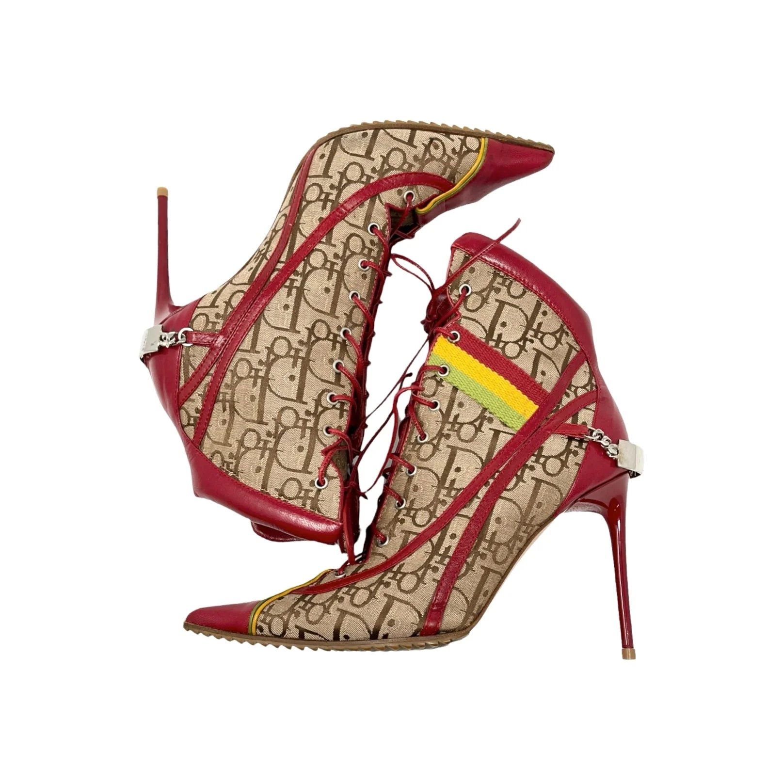 Dior Rasta Logo High Heel Boots - Image 2