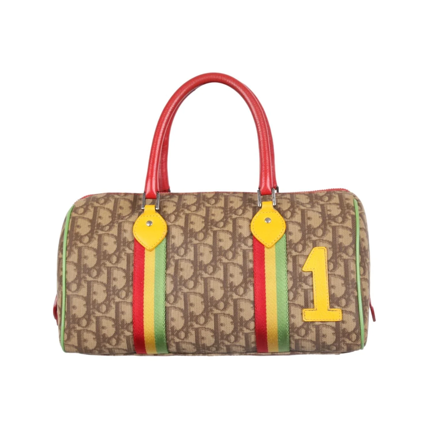 Dior Rasta Logo Boston Bag