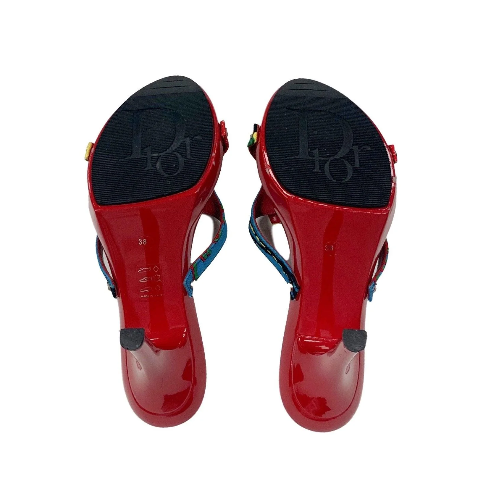 Dior Rasta Print Heels - Image 3