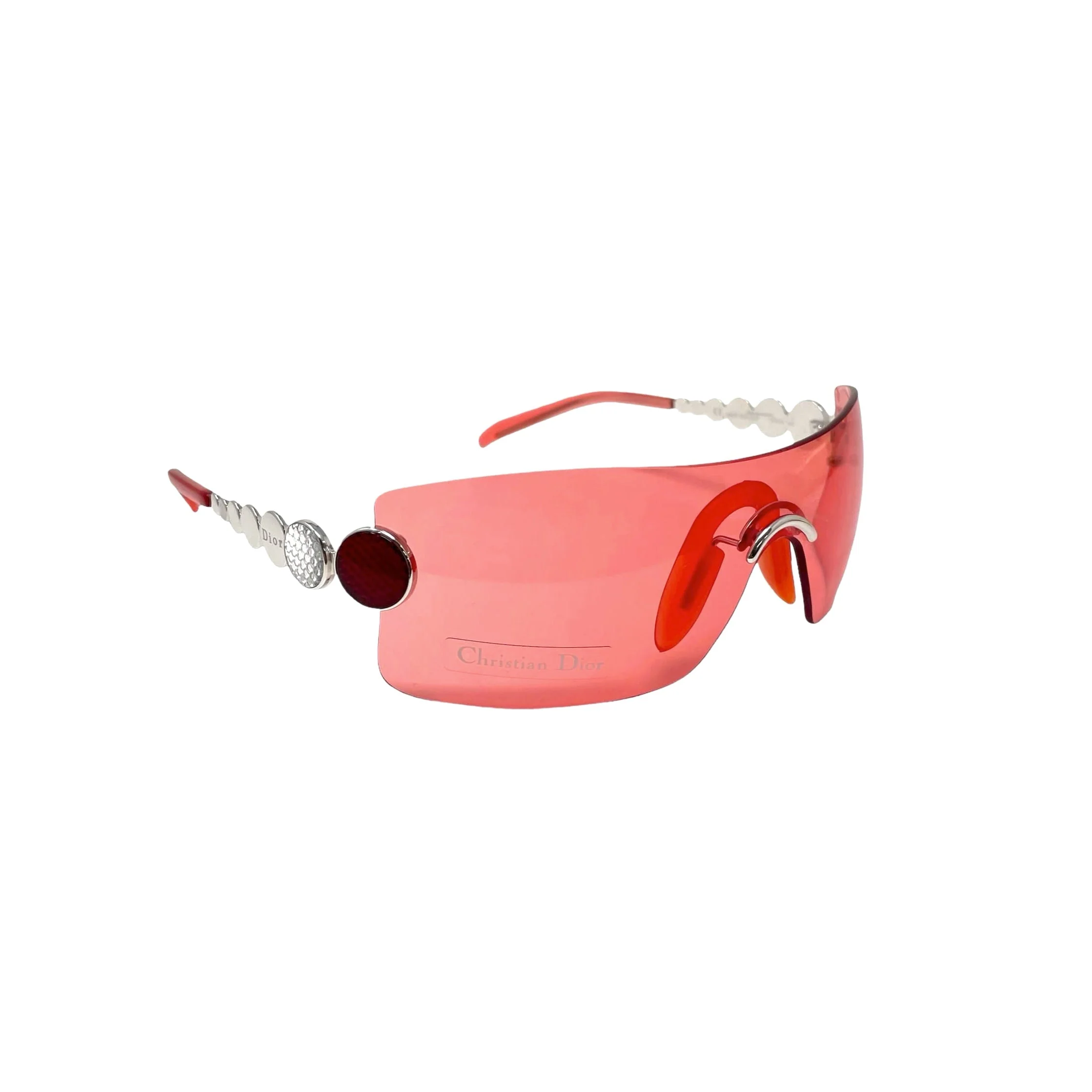 Dior Red Circle Logo Sunglasses - Image 2