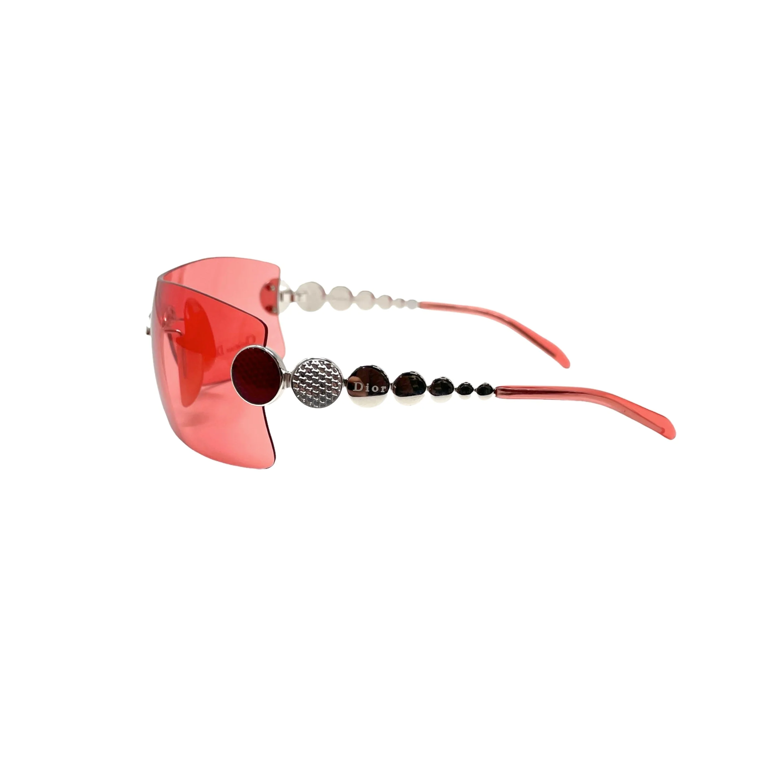 Dior Red Circle Logo Sunglasses - Image 4