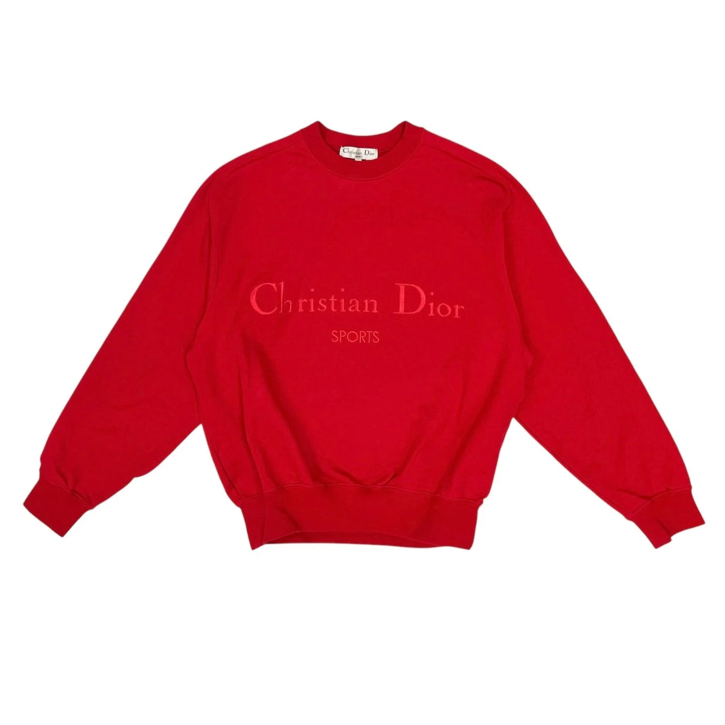 Dior 'Sports' Red Crew Sweatshirt - Image 2