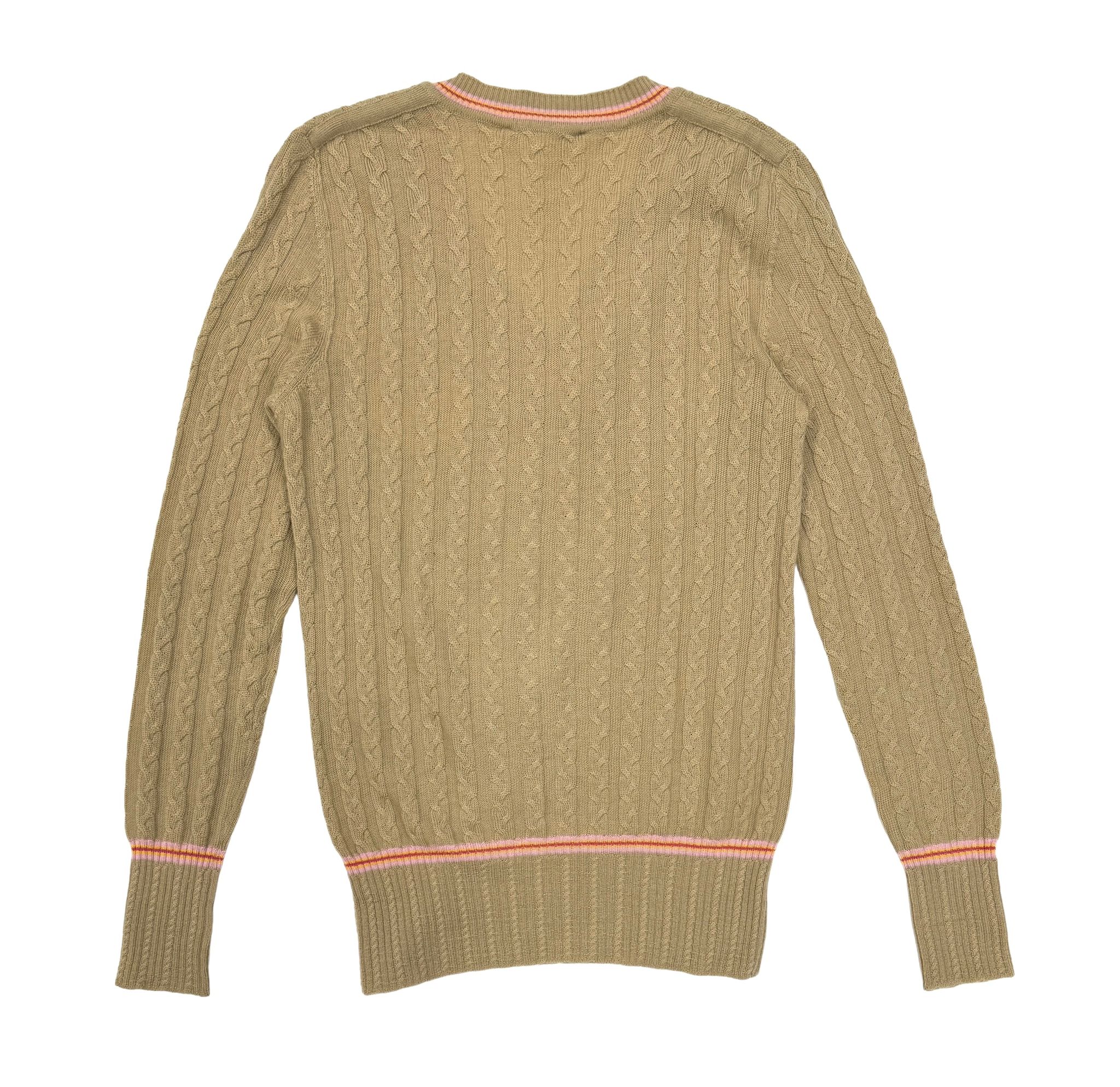 Dior Tan Logo Cashmere Sweater - Image 2