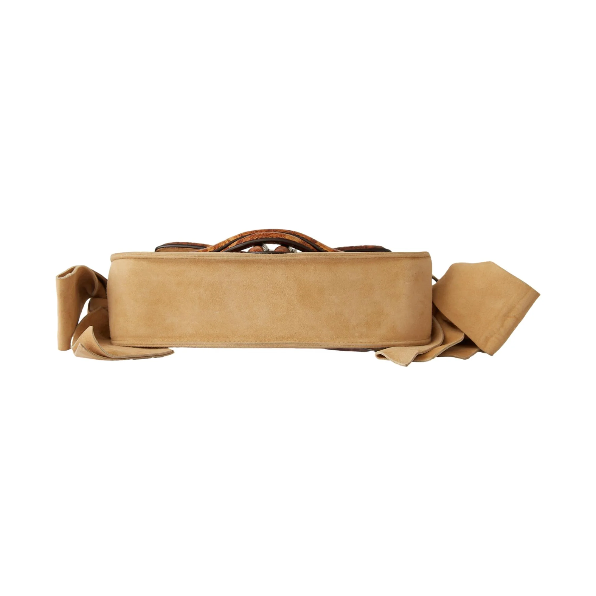 Dior Tan Suede + Leather 'Lip' Bag - Image 3