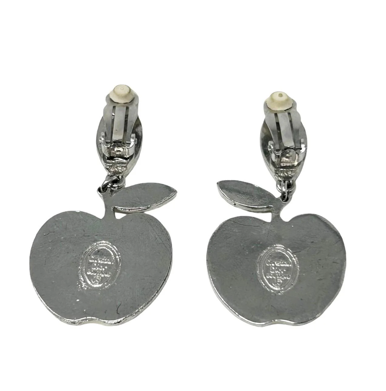 Dior Turquoise Large Apple Logo Earrings - Image 2
