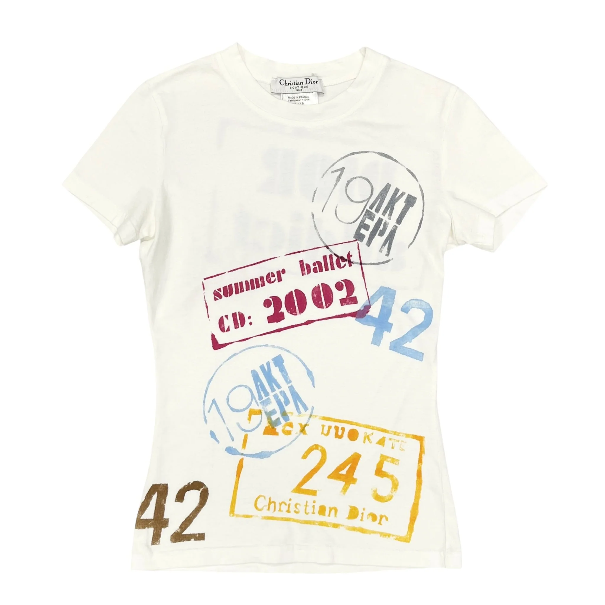 Dior White Addict Logo Tee
