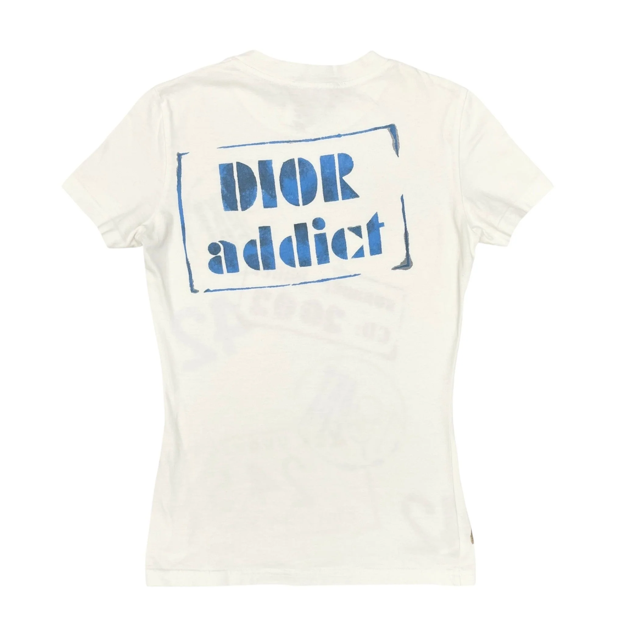 Dior White Addict Logo Tee - Image 2