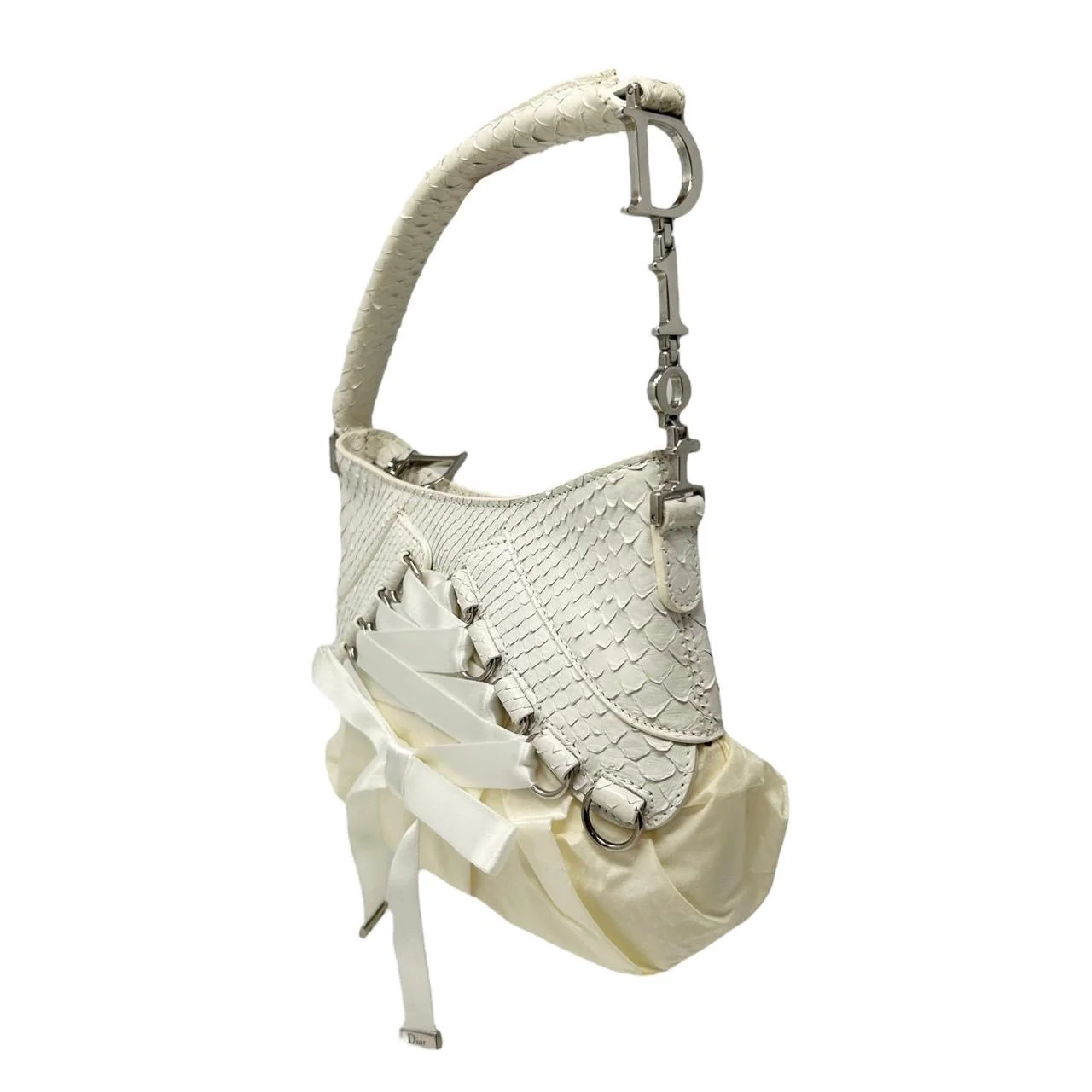 Dior White Corset Shoulder Bag - Image 3
