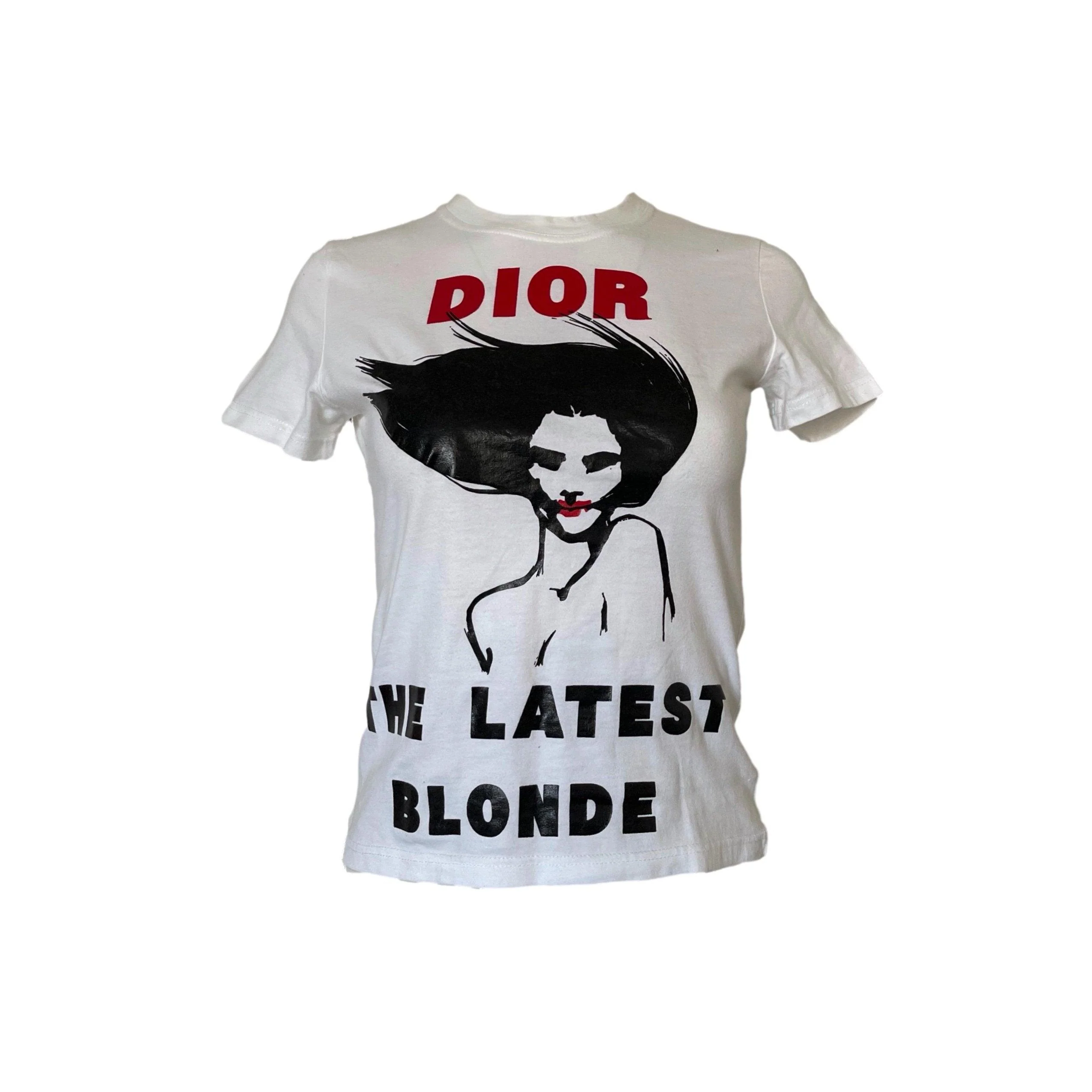 Dior White Print T-Shirt