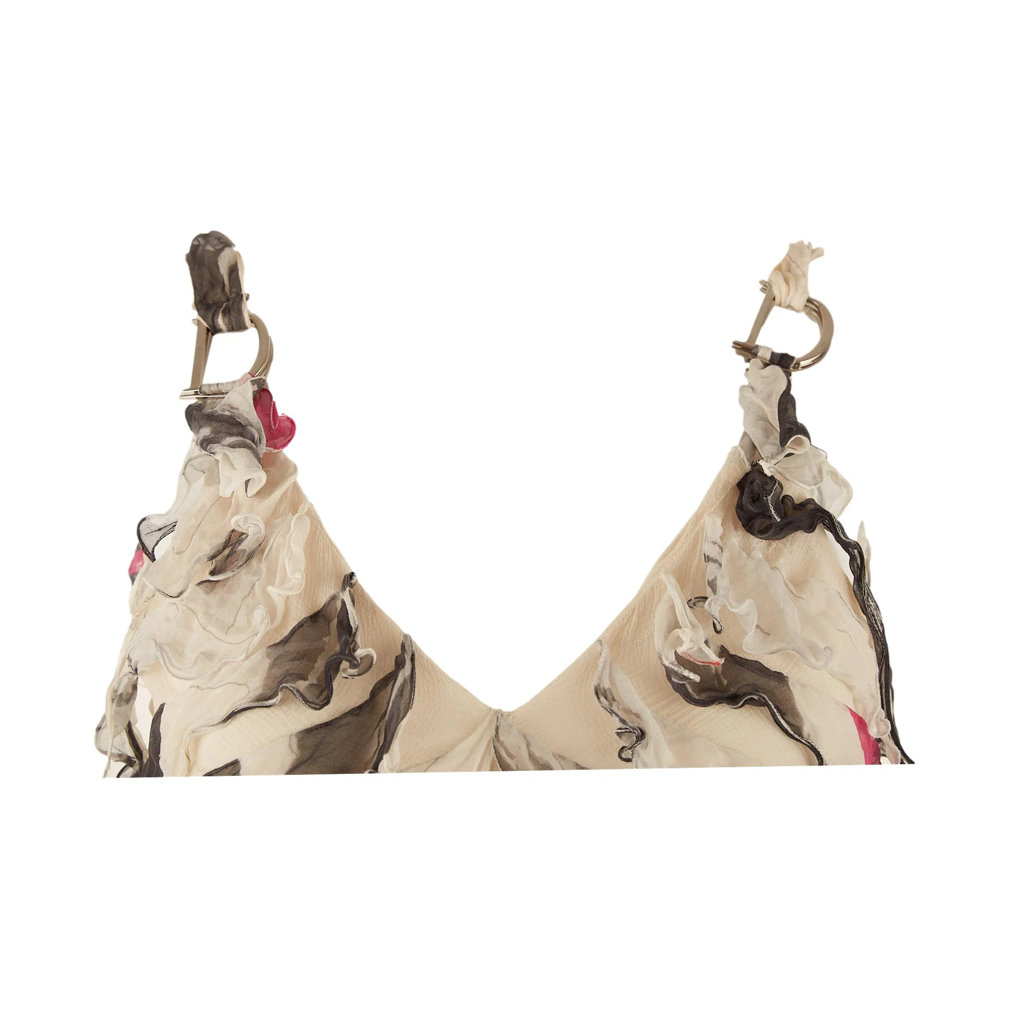 Dior Ruffle Print Logo Strap Dress - Image 3