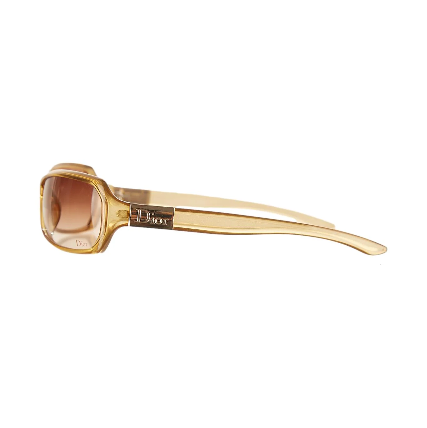 Dior Yellow Micro Logo Sunglasses - Image 3