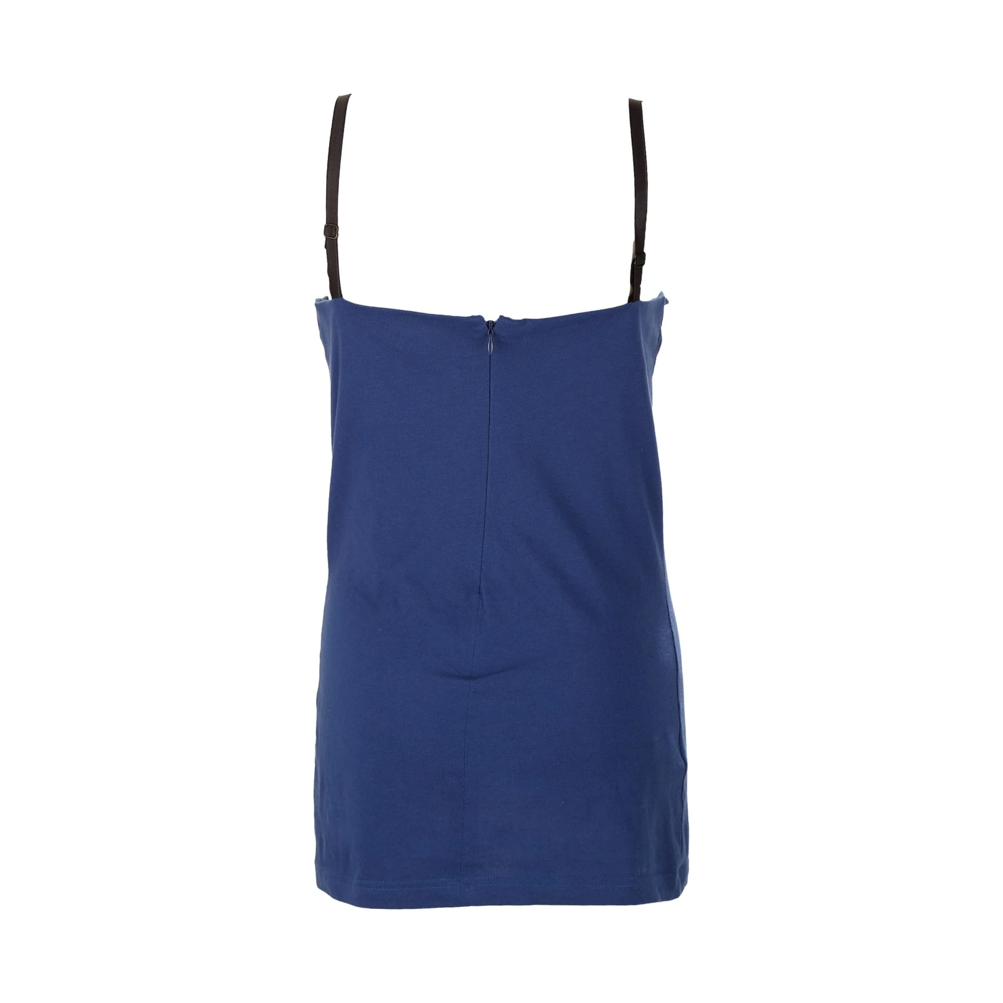 Dolce and Gabbana Blue Rhinestone Logo Tank - Image 2
