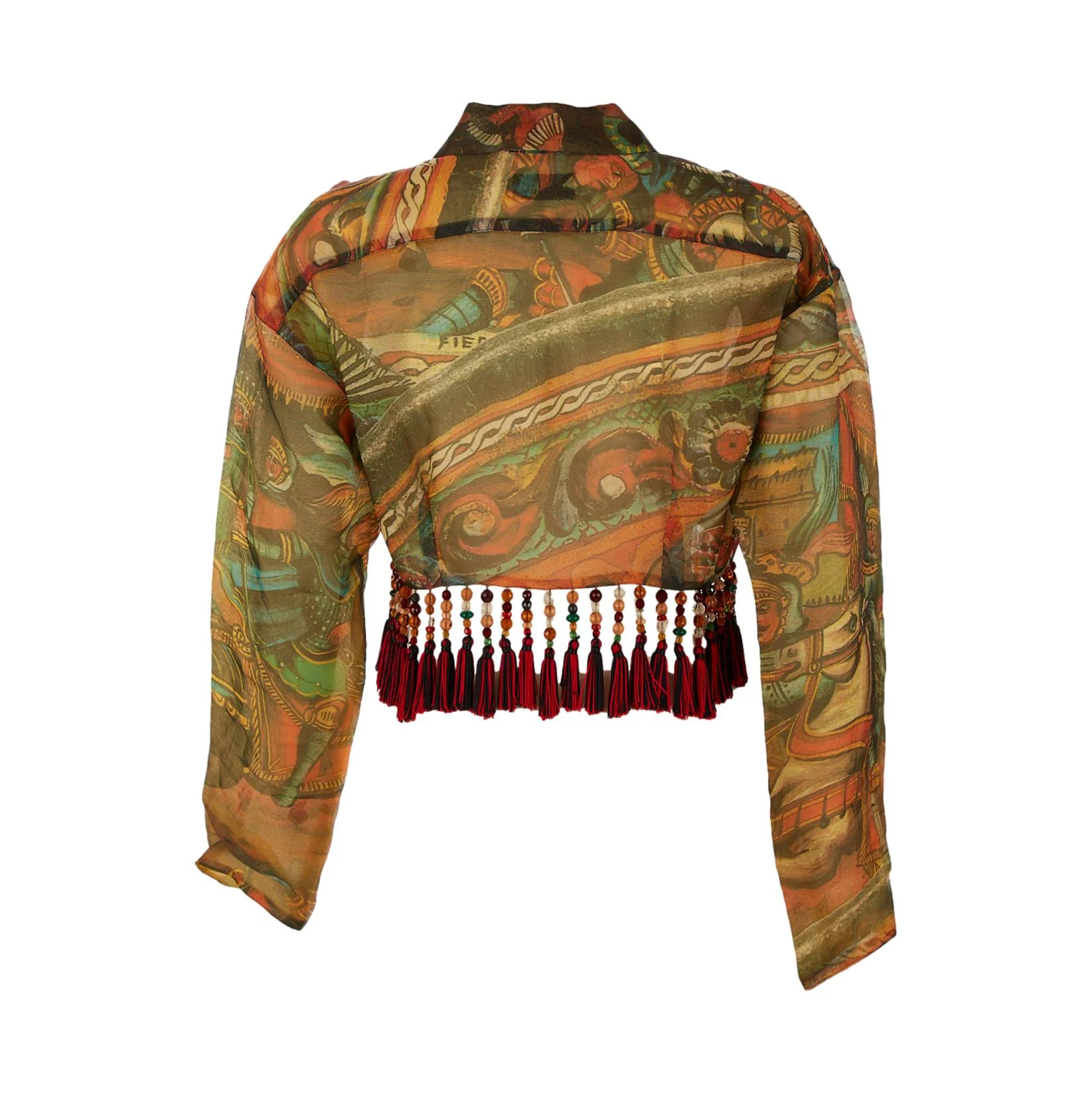 Dolce & Gabbana Fringe Tie Top - Image 2