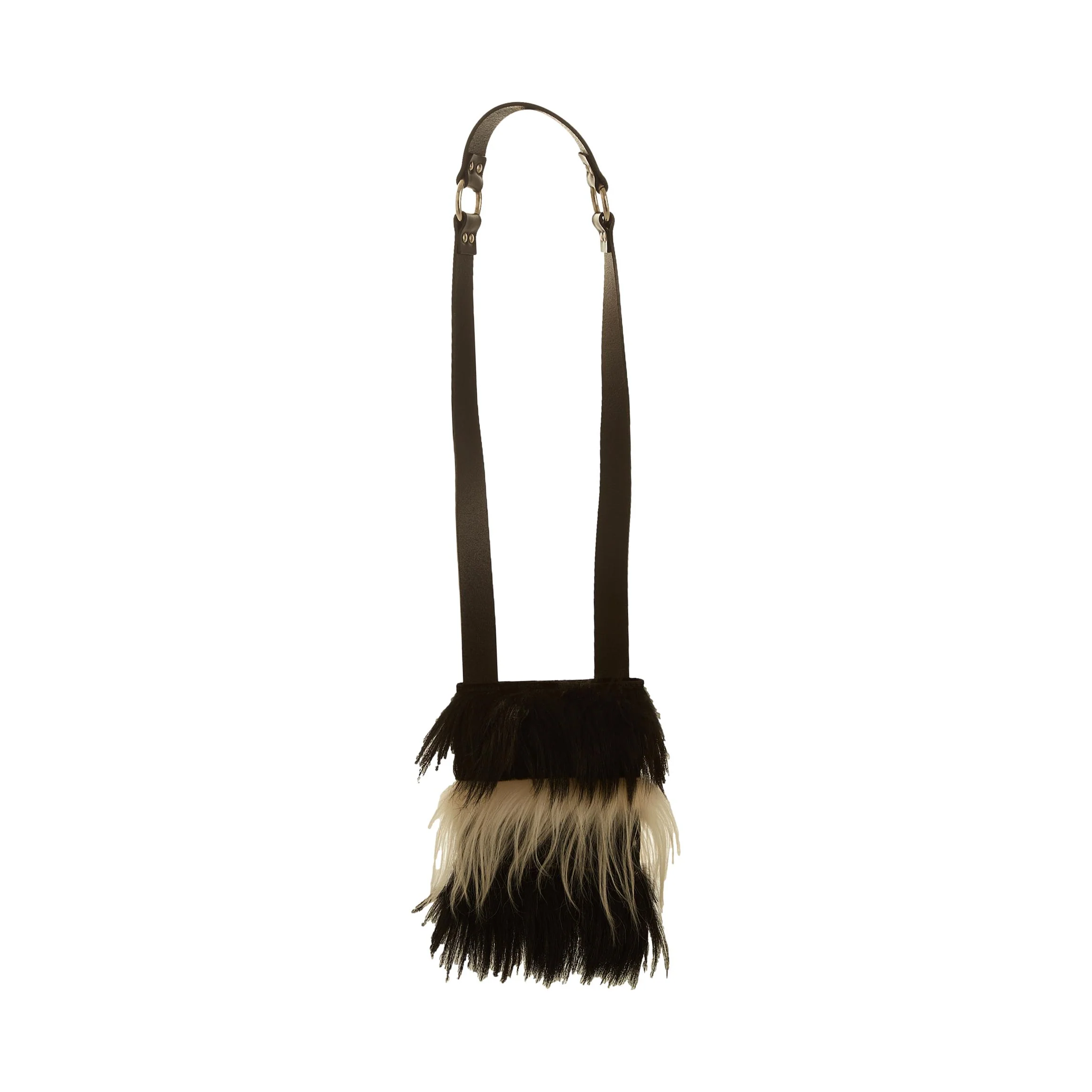 Dolce & Gabbana Black Fur Shoulder Bag
