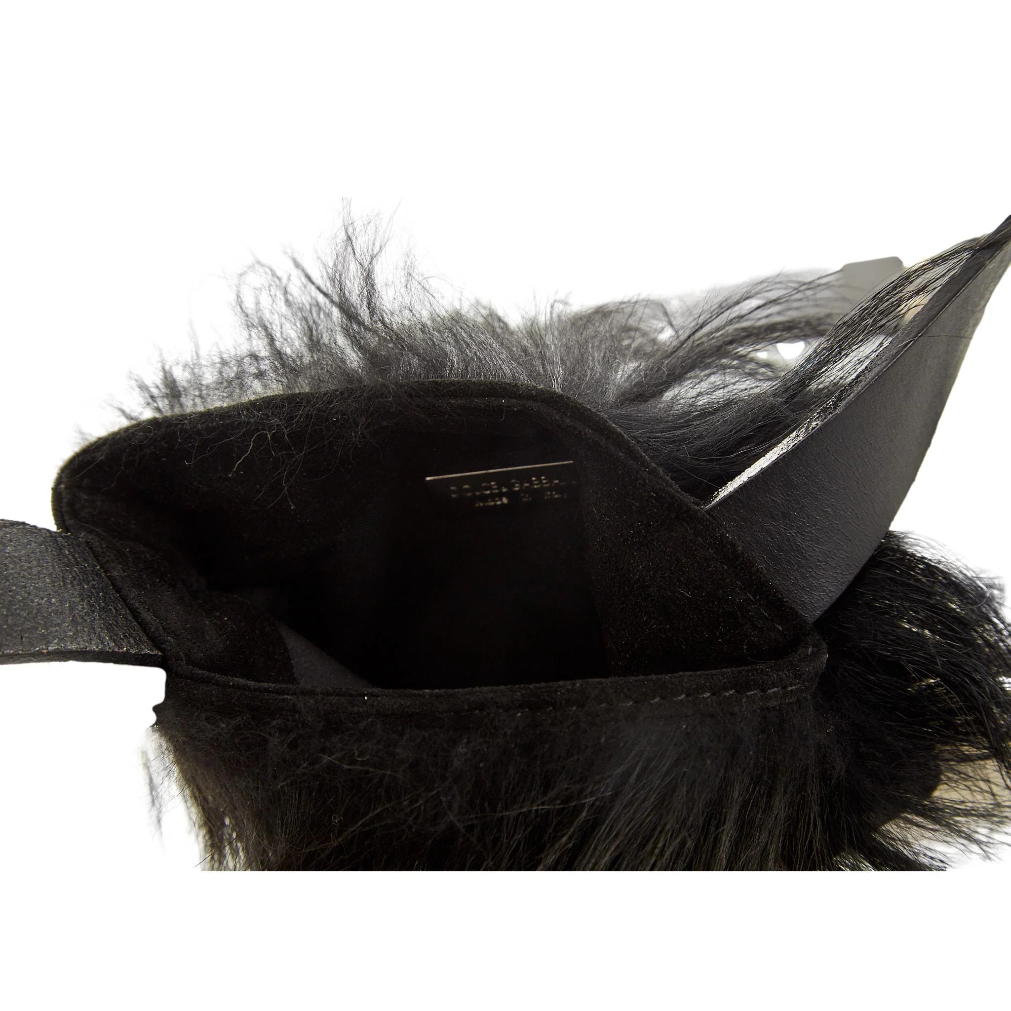 Dolce & Gabbana Black Fur Shoulder Bag - Image 4
