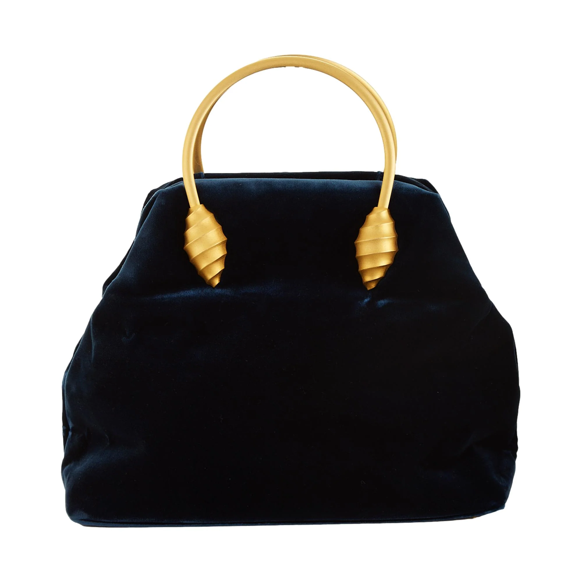 Givenchy Blue Velvet Seashell Handle Bag - Image 2