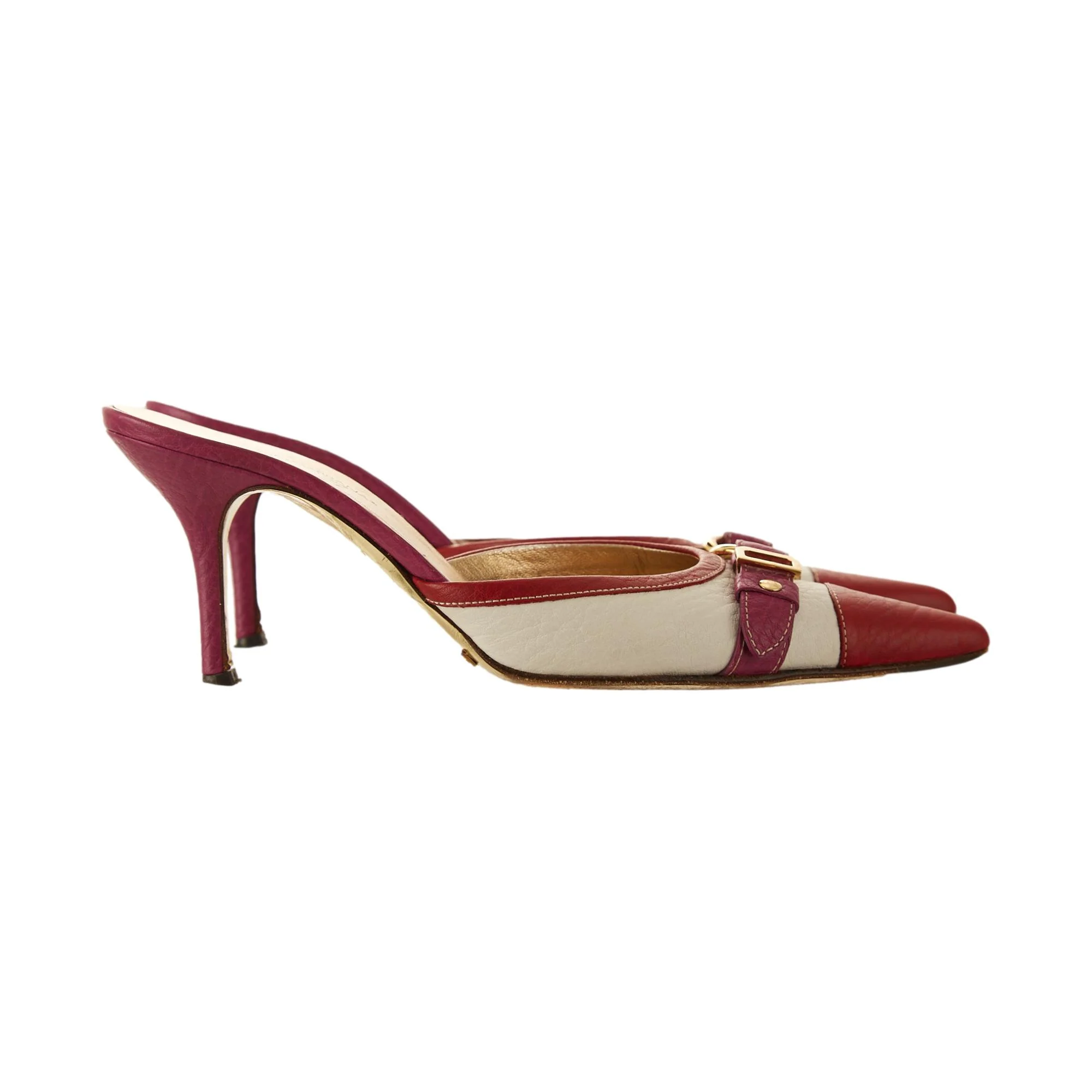 Dolce & Gabbana Buckle Logo Heels - Image 3
