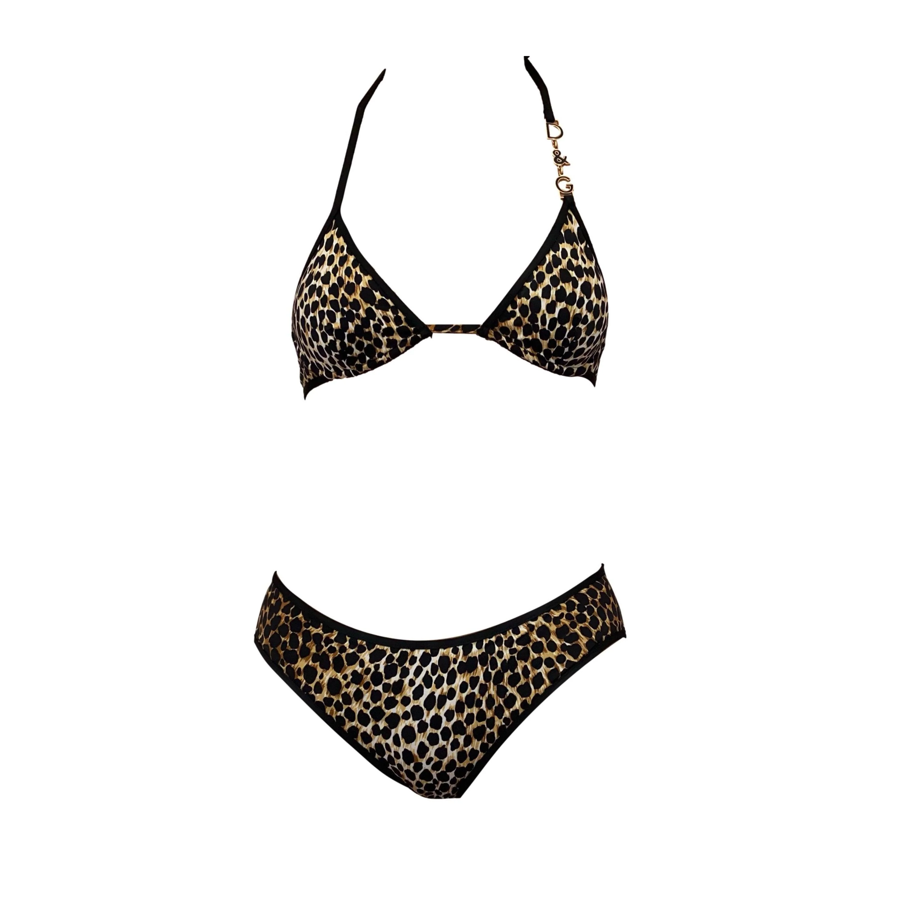 Dolce & Gabbana Cheetah Print Bikini